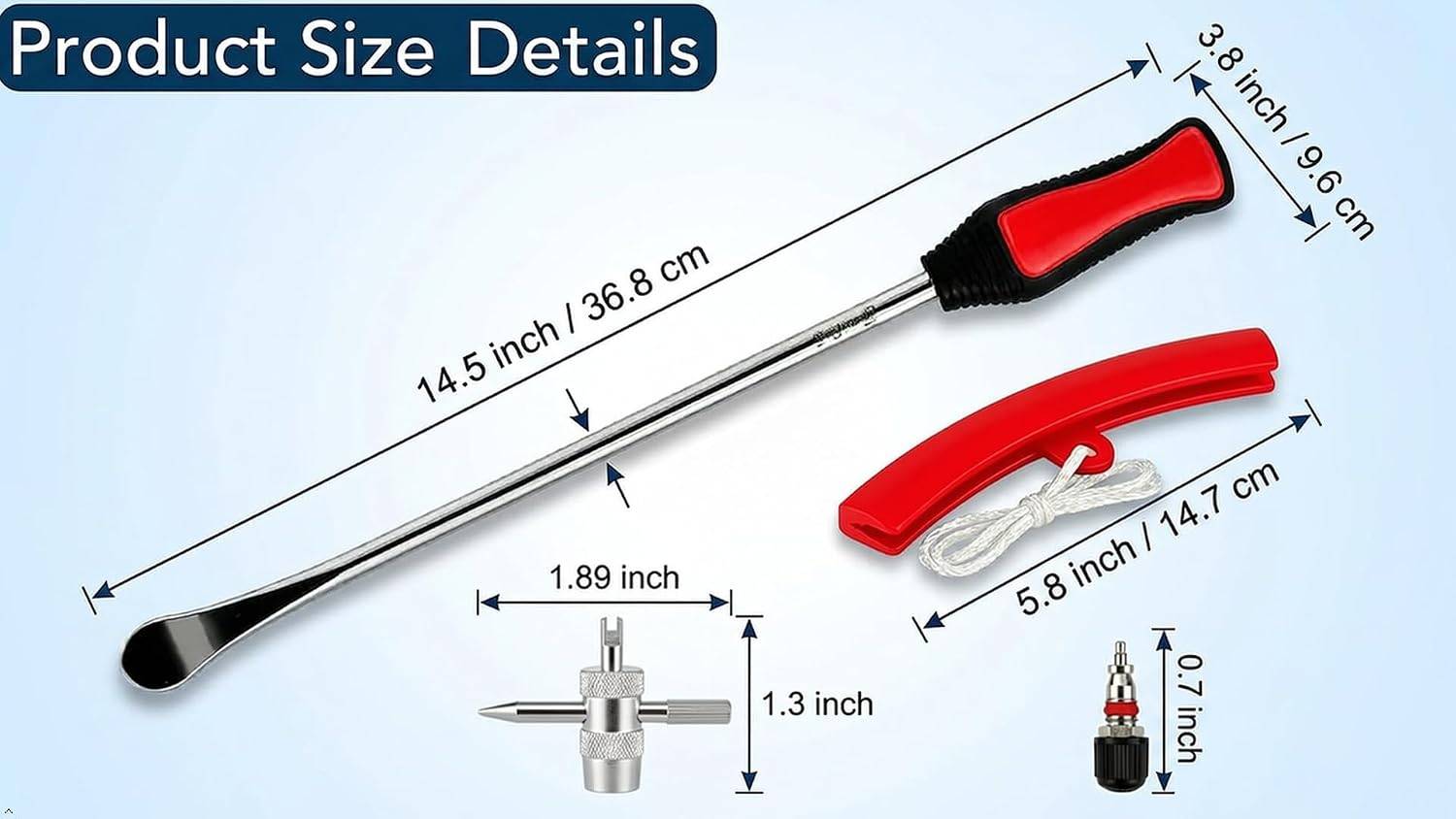 15"Tire Spoons Tool Set, 27 pcs - photo 2