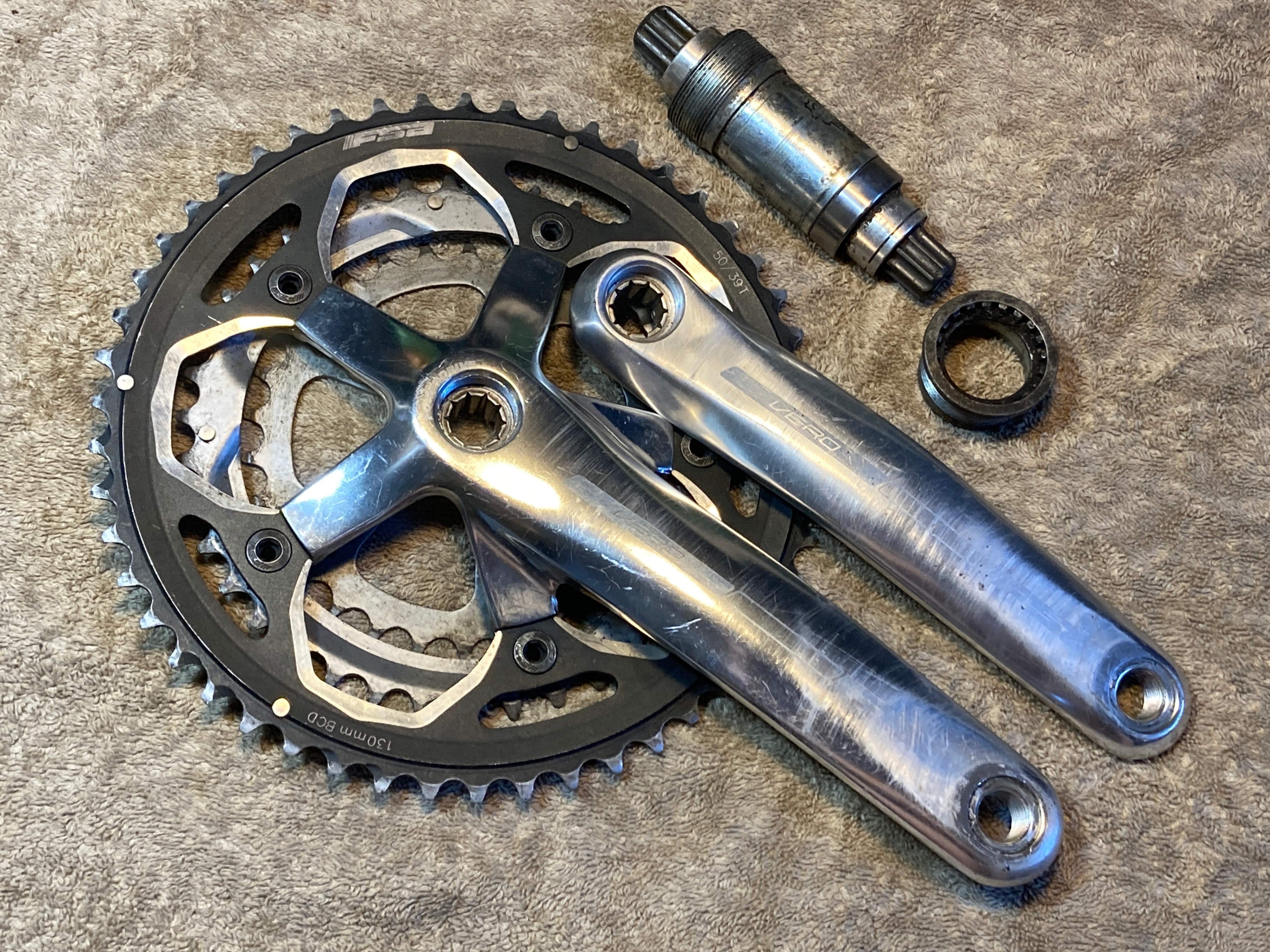 FSA Vero Crank 9 SP Triple Road Hybrid Tour Gravel Crankset  BB