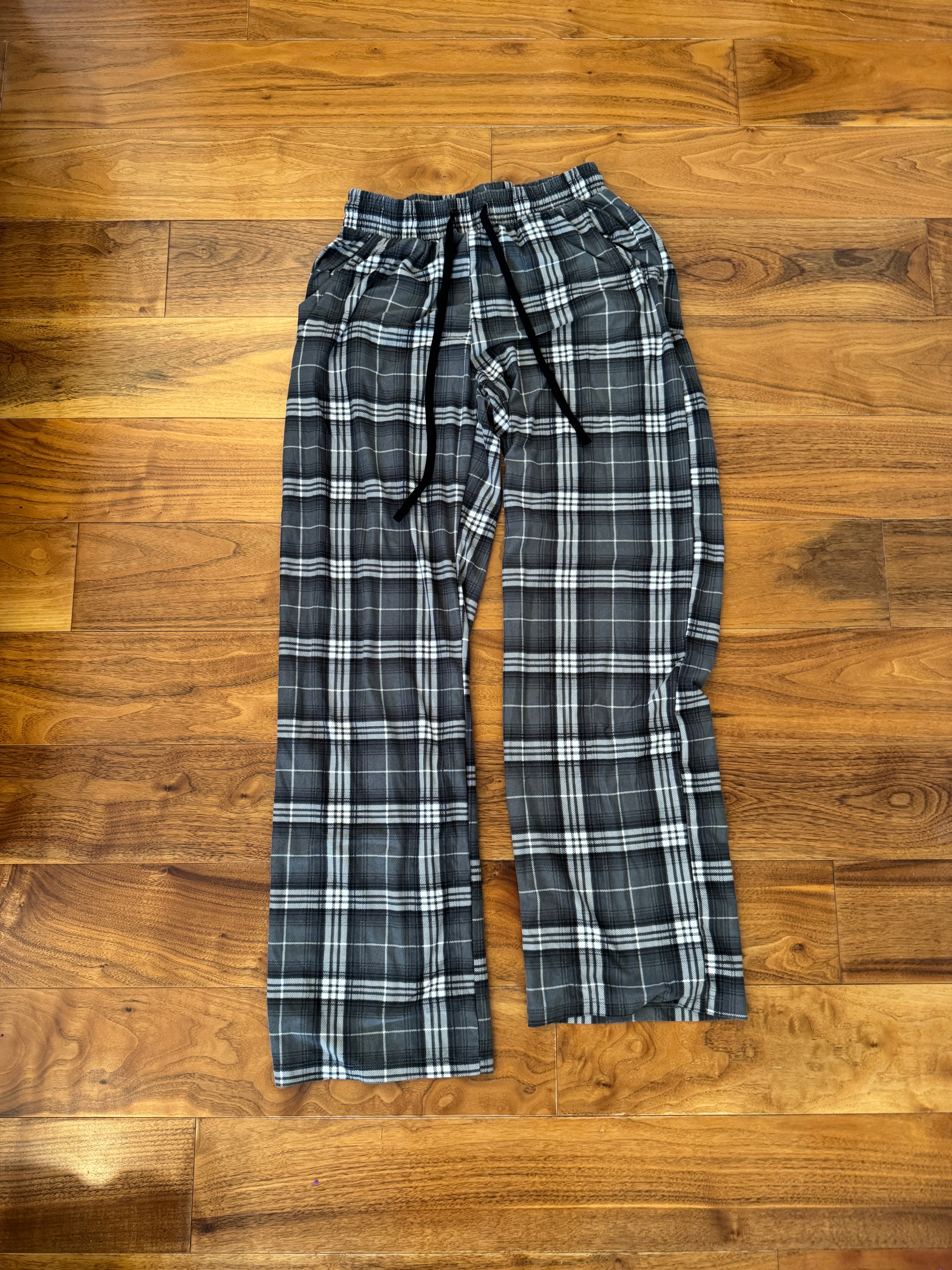 Grey Plaid Pyjama Pants