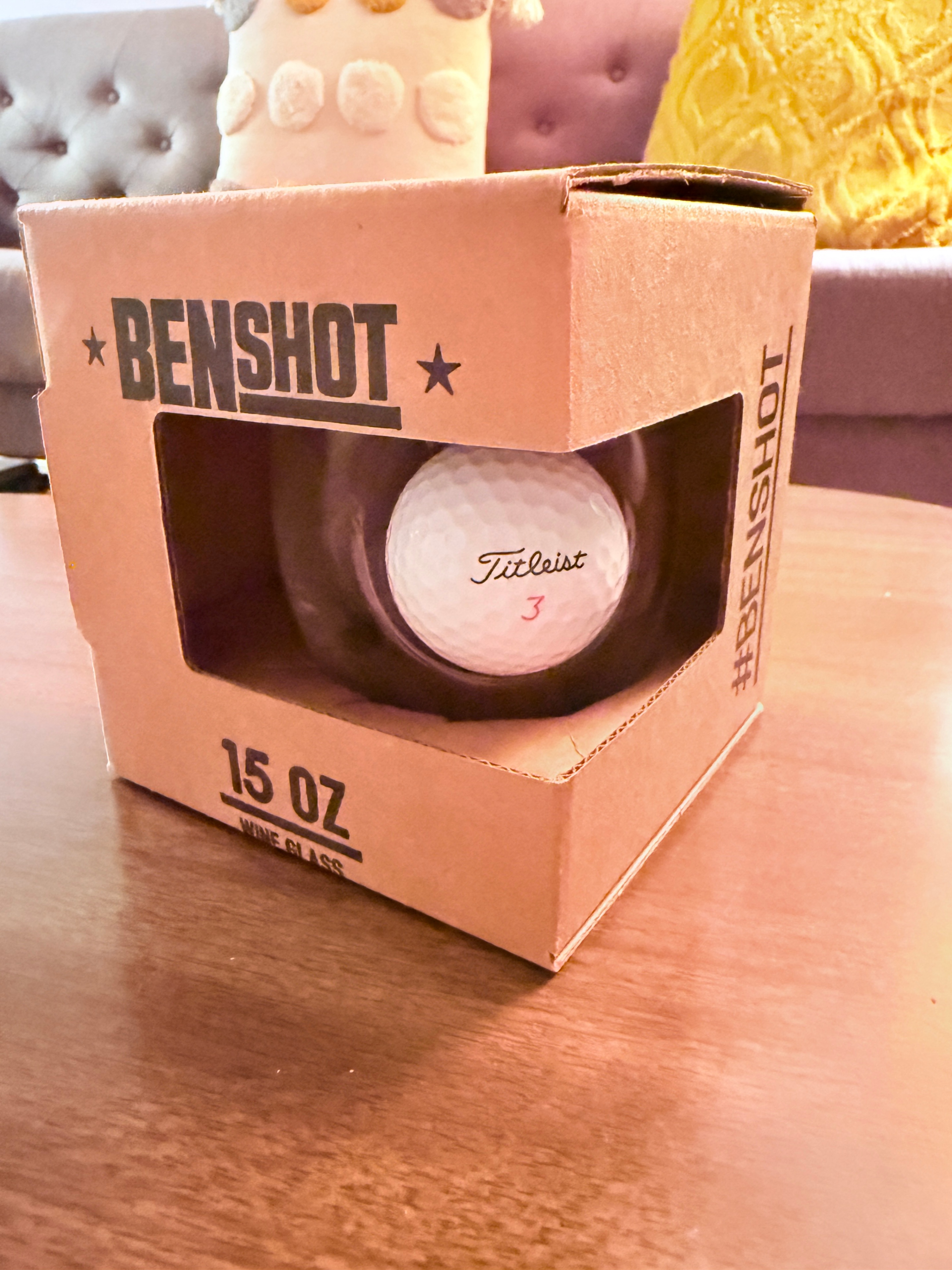 🏌🏼‍♂️⛳️🍹Two BenShot Golf Ball Wine Glasses - photo 3