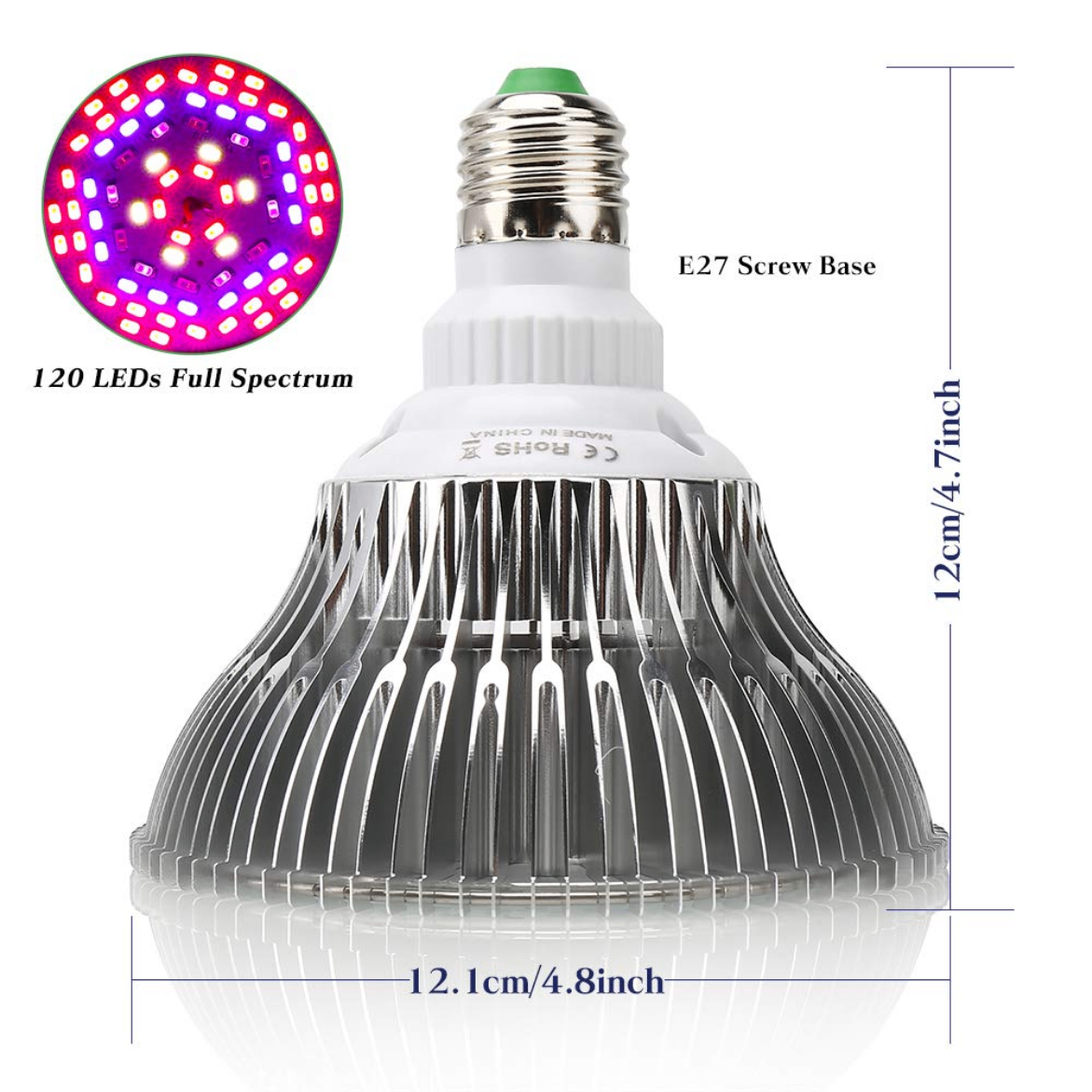 INEWTECK LED Full Spectrum Grow Light Bulbs $30.00 for both ! - photo 5