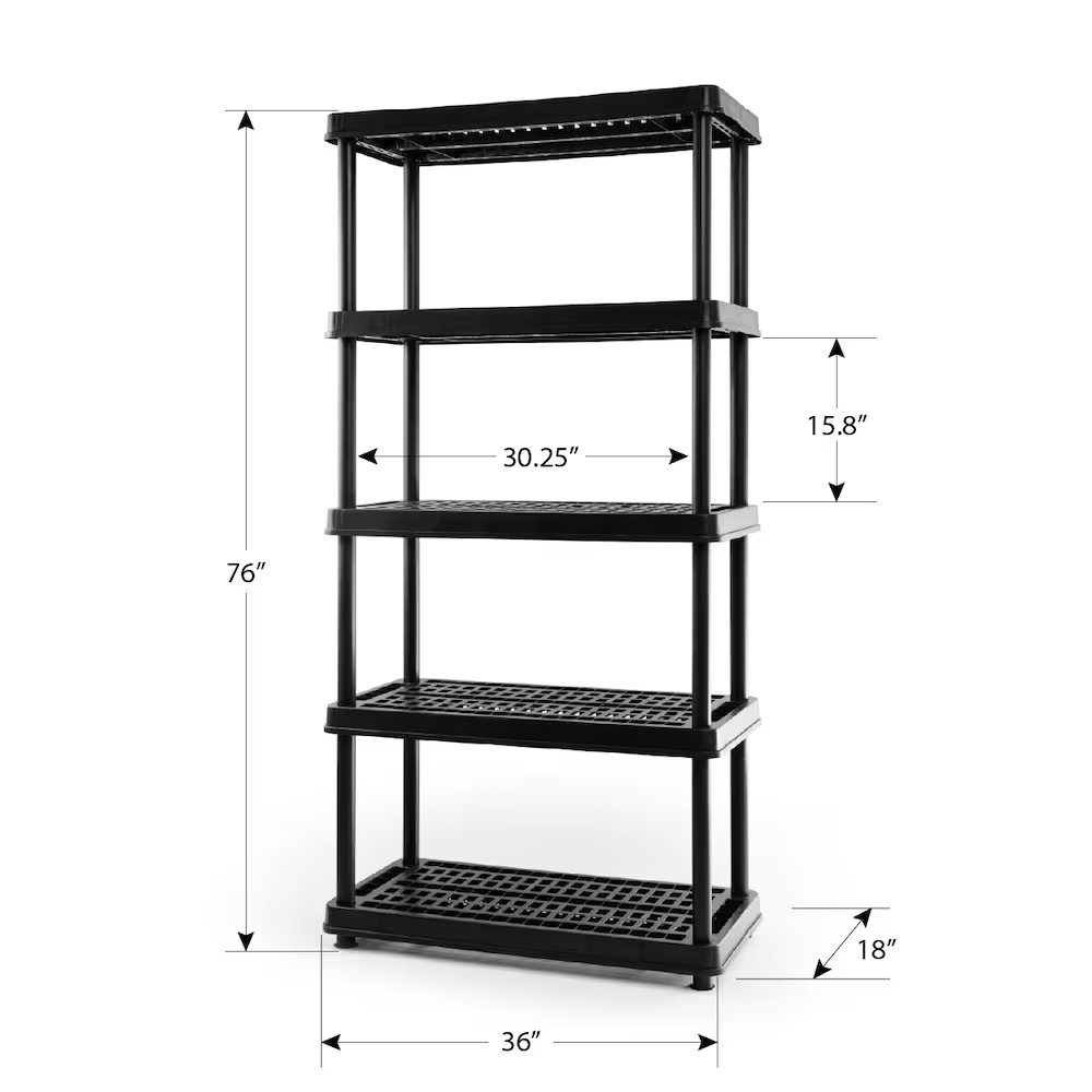 Moving out sale – 5-Tier Plastic Storage Shelf / Garage Rack - photo 5