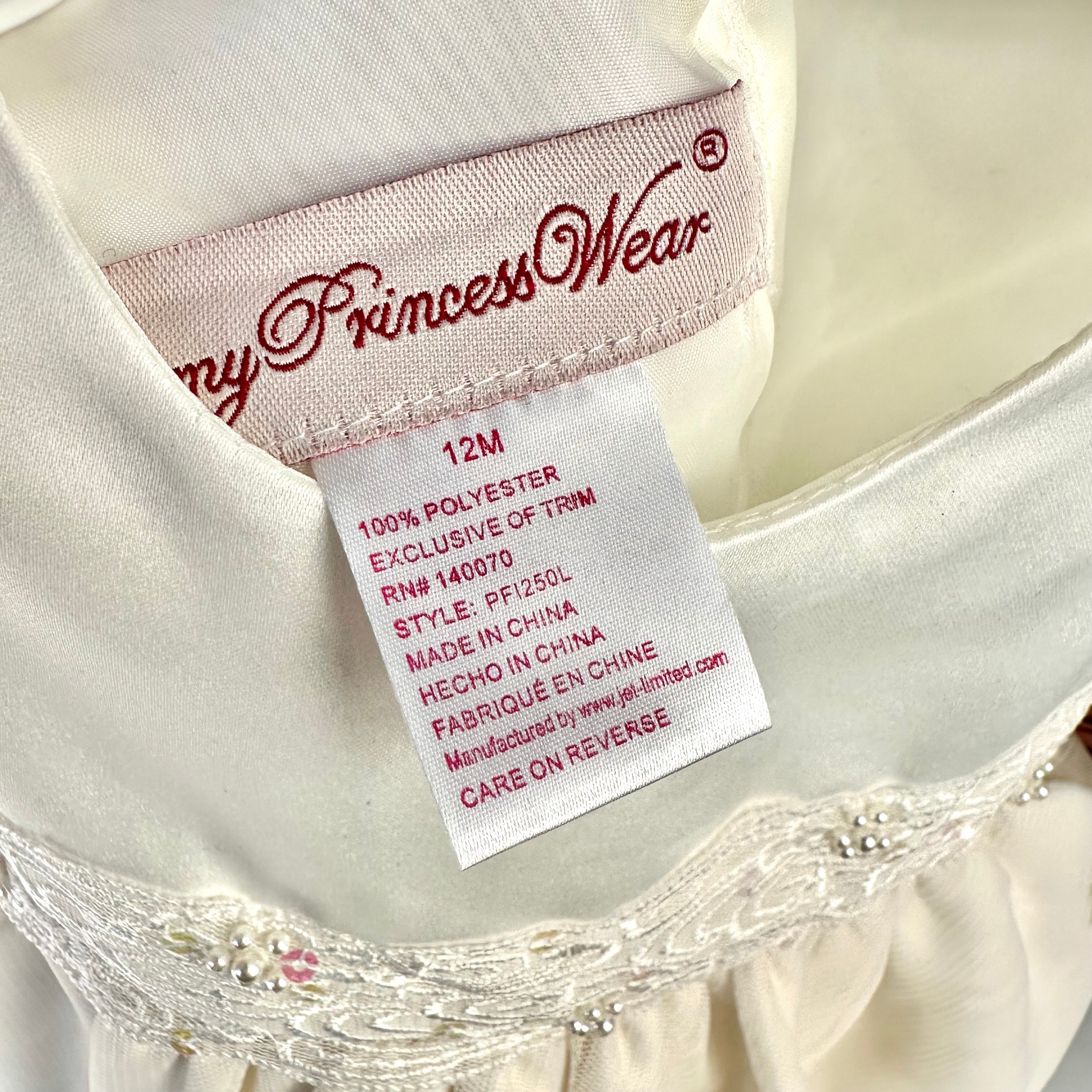Baby Girl White Dress - Princess Wear - 12 Months - photo 5
