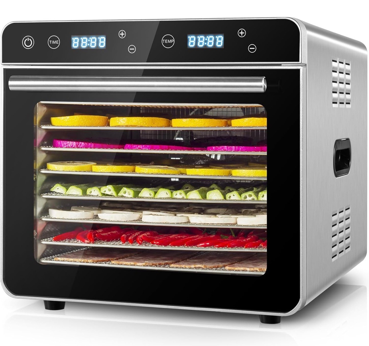 Stainless Steel Food Dehydrator Double-layer Construction 700W