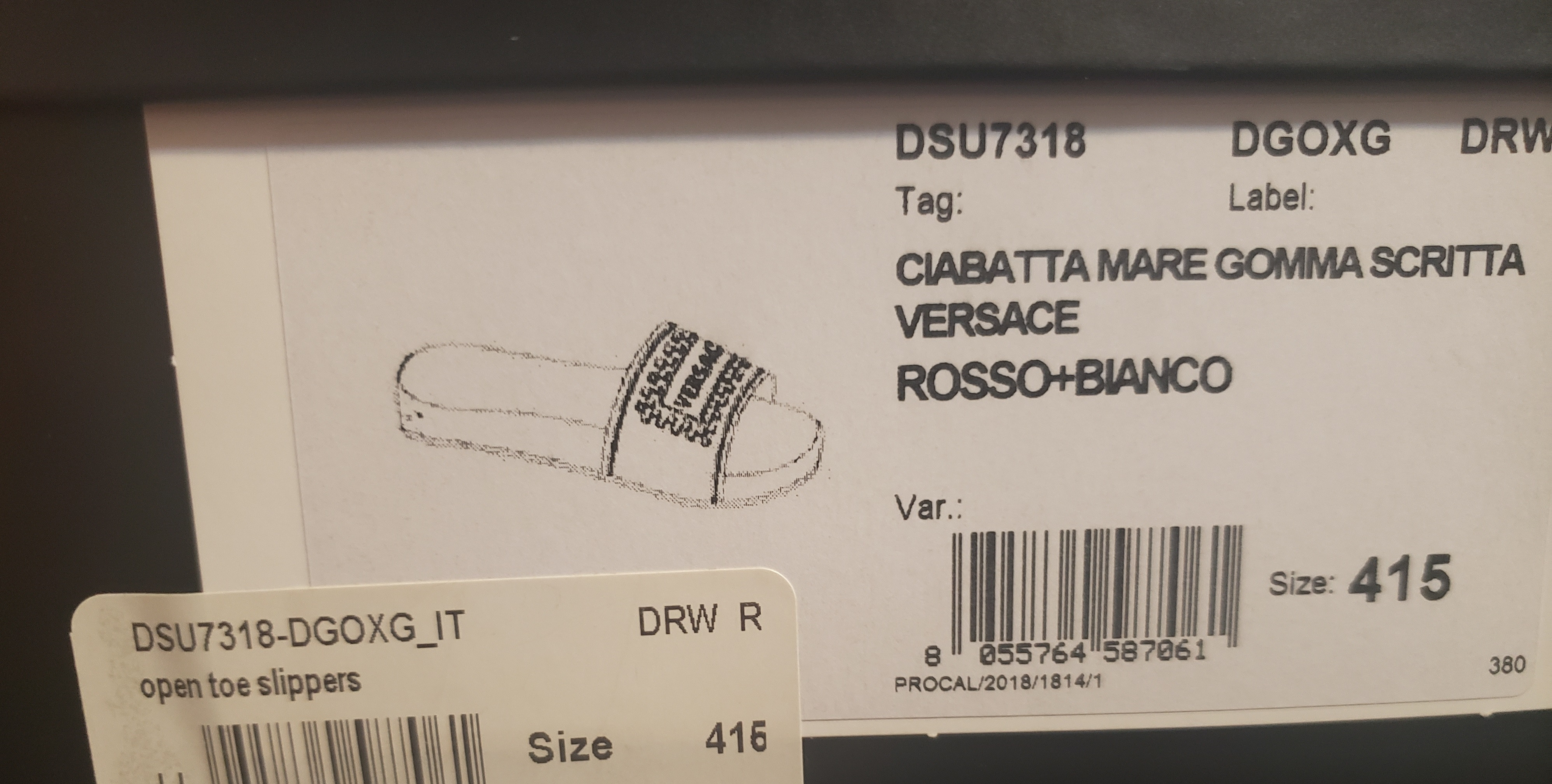 Versace Slides Men's 8.5. New in box. - photo 3