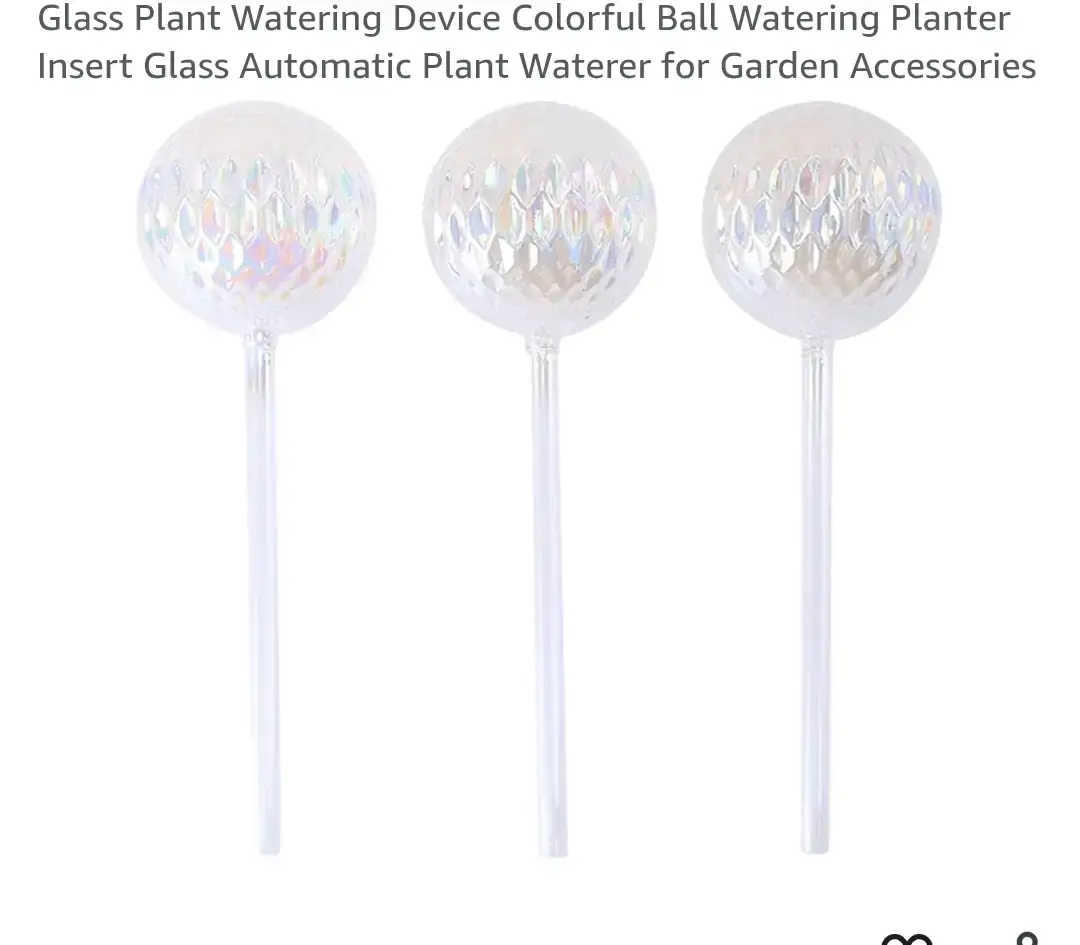 Glass Plant Watering Devices - Set of 3