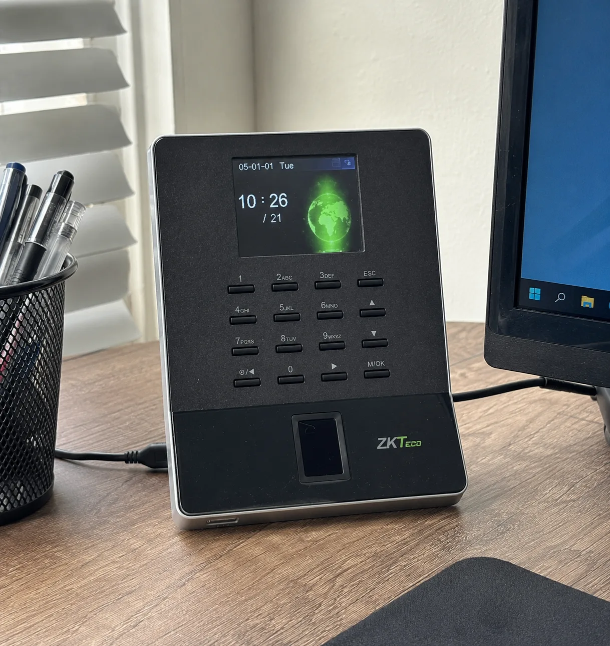 ZKTeco Time Clock Fingerprint Scanner