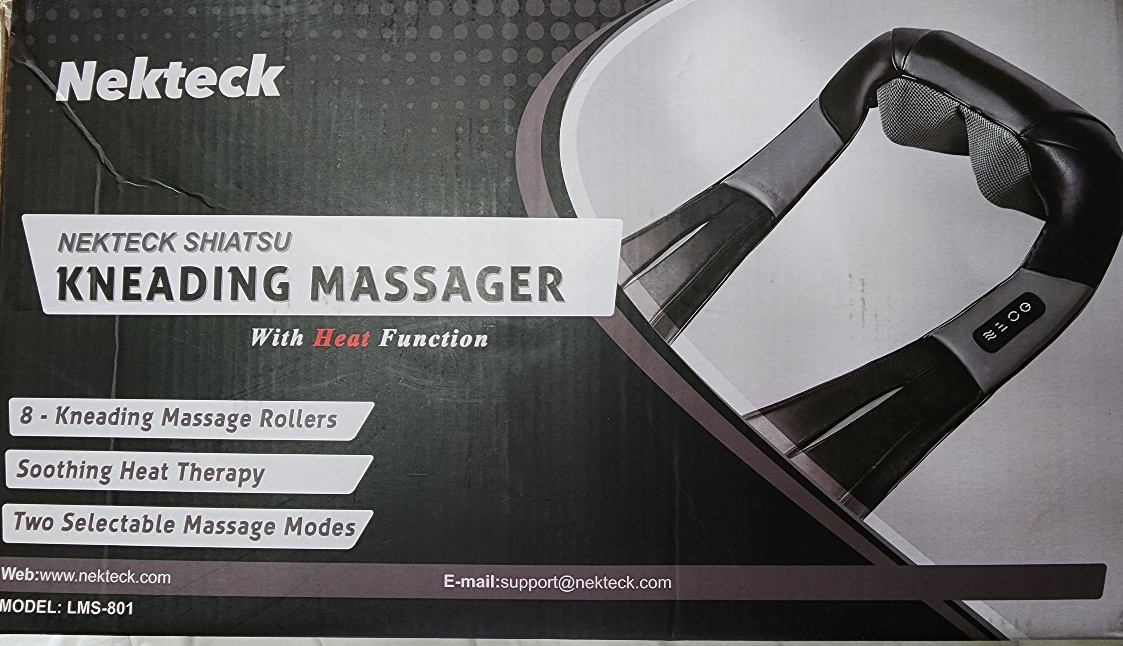 Nekteck Shiatsu Kneading Massager with Heat Function - photo 2