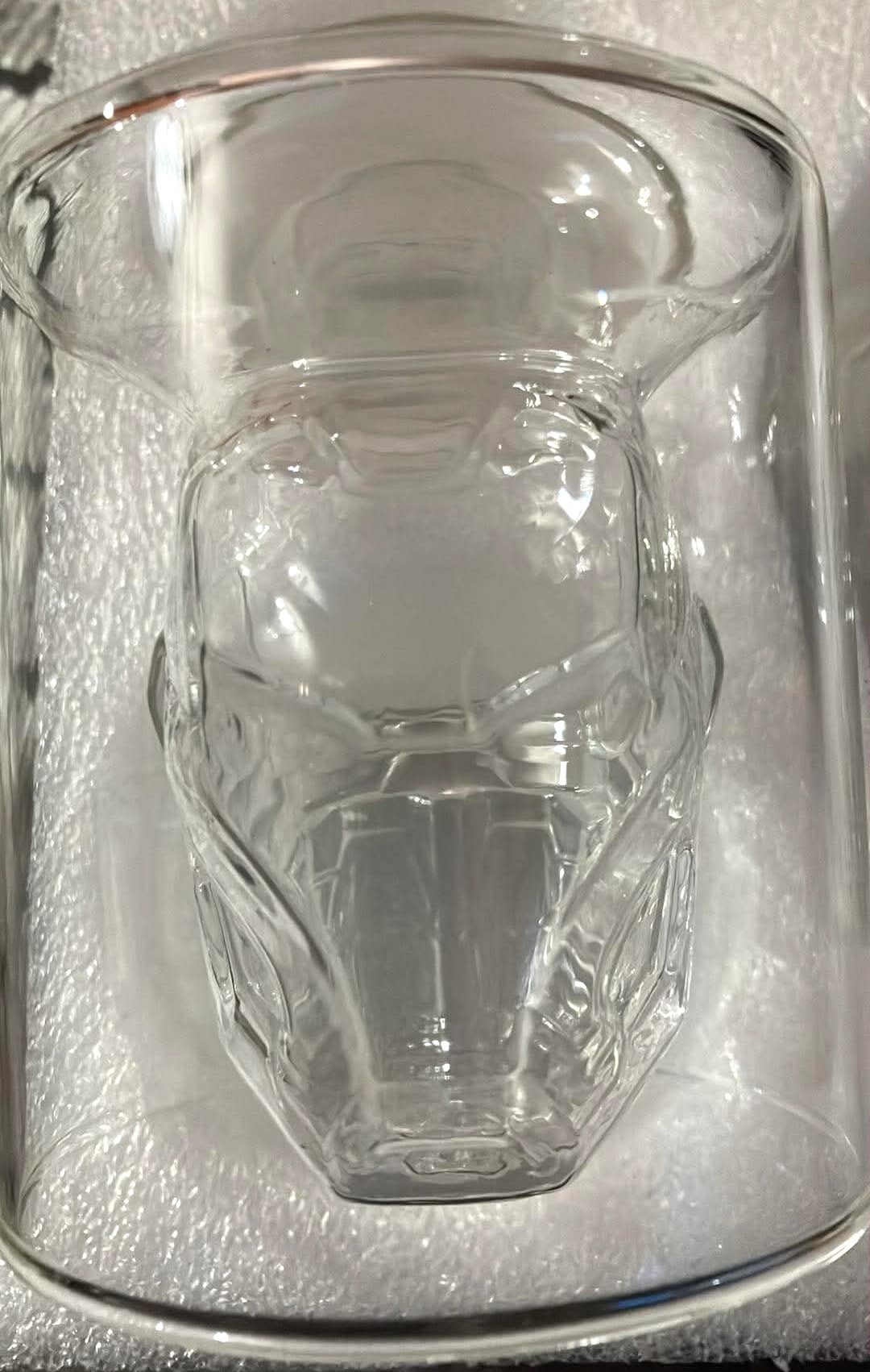 Yingluo Glass Iron Man Whiskey Decanter Set with 2 Glasses New - photo 3