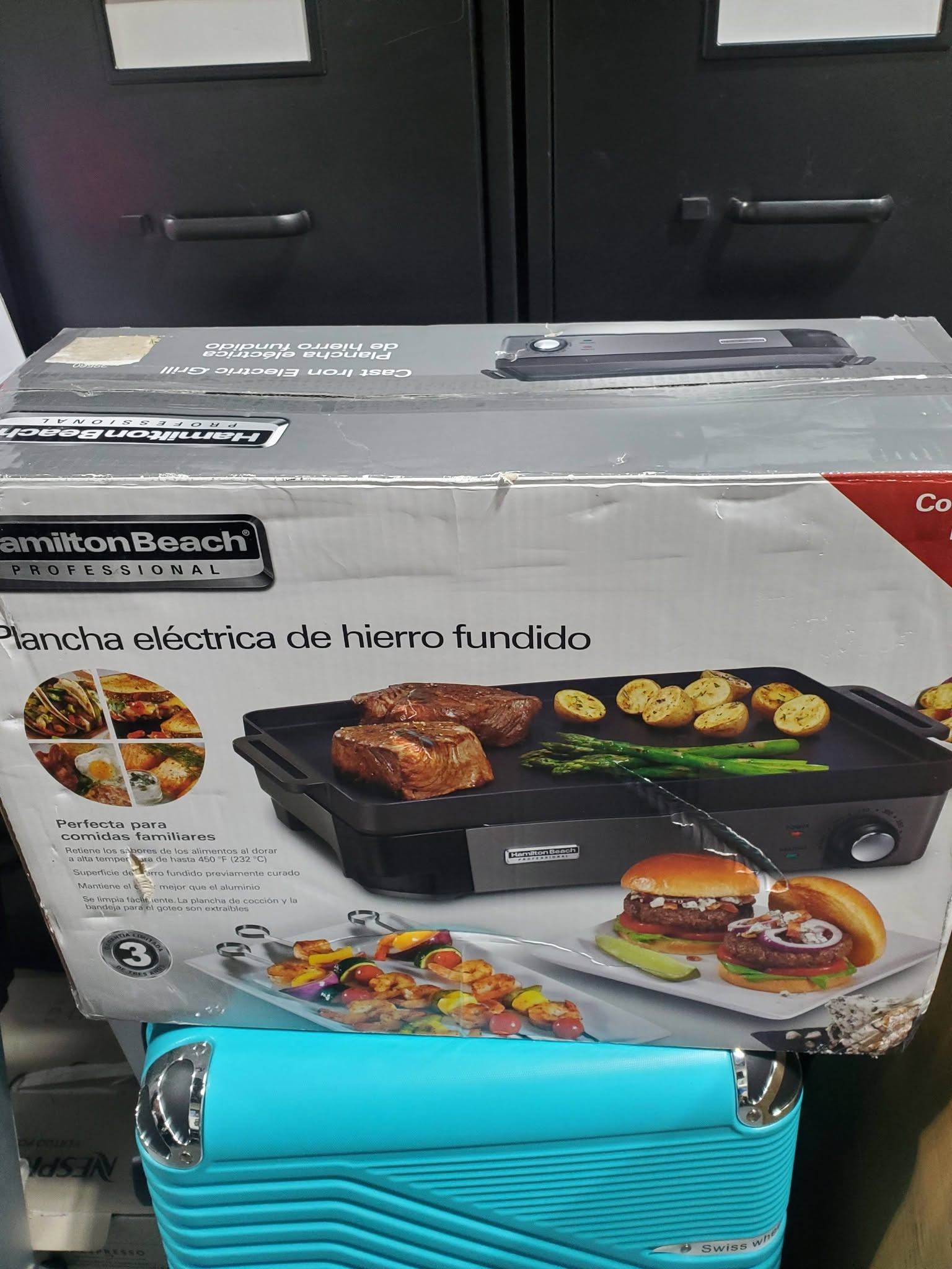 Hamilton Beach Professional Cast Iron Electric Grill
