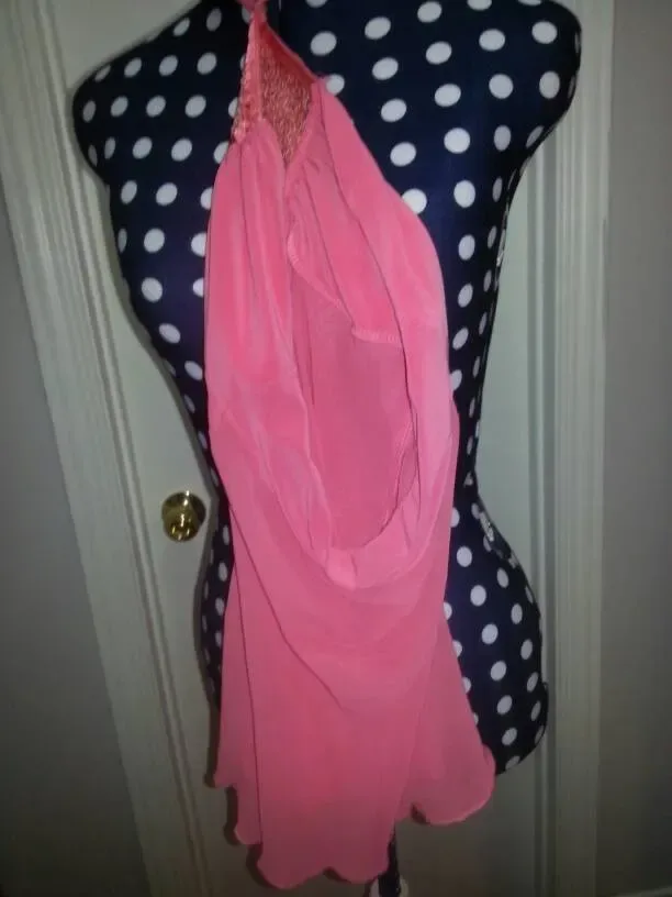 Super Girly Open-Back Beaded Pink Top By Rosée USA - photo 3