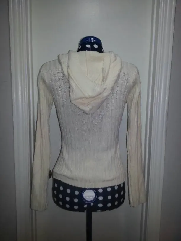 Digital - White Knitted Hoodie (Size Small) - photo 3