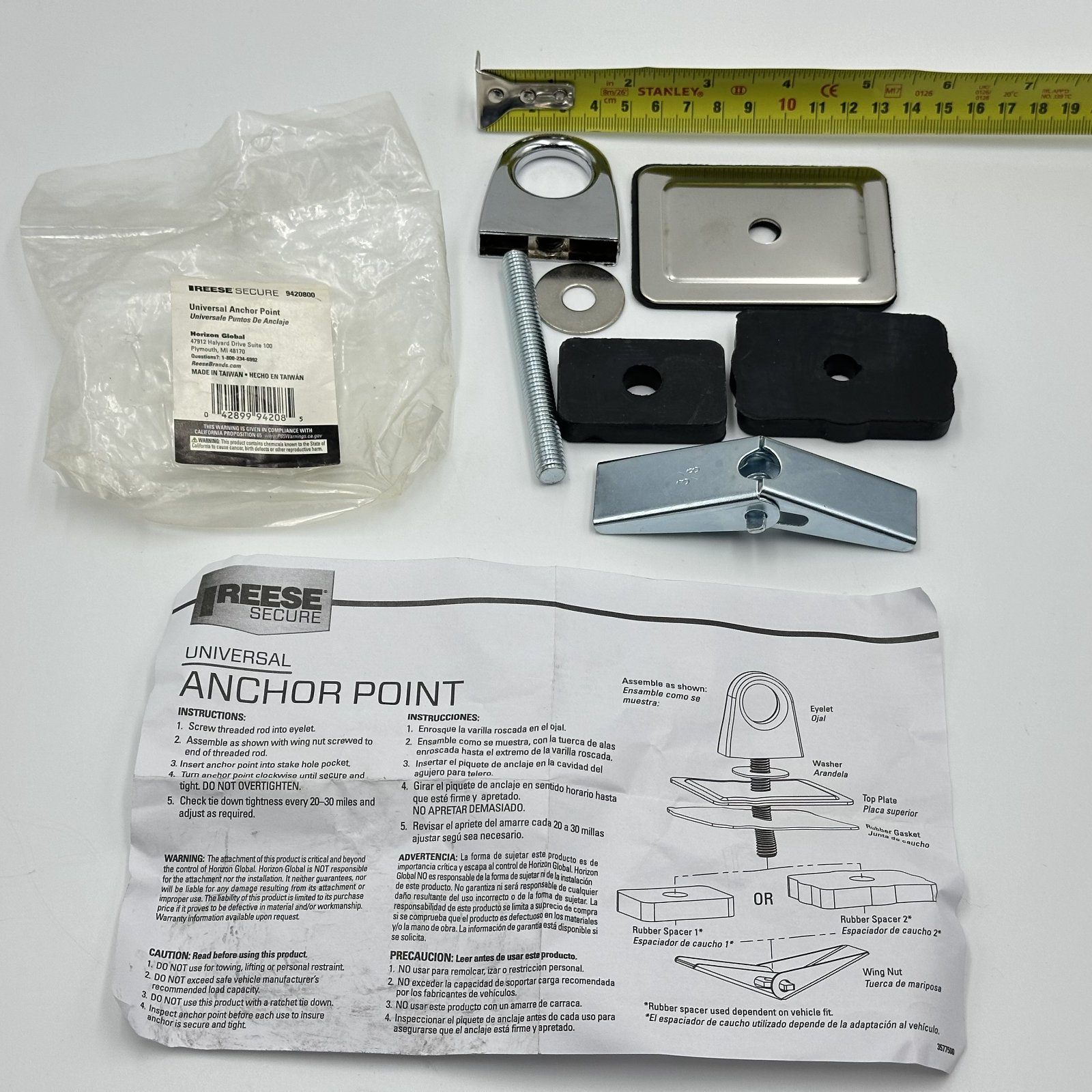 Reese Secure Universal Anchor Point Truck Bed 9420800 - photo 3