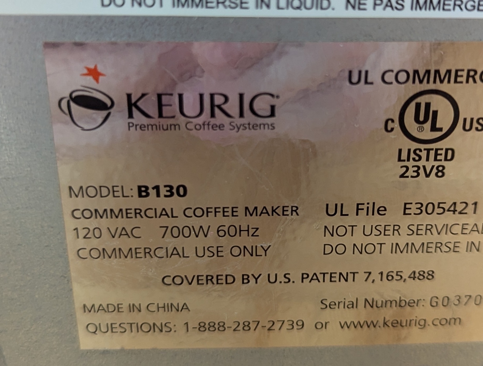 Coffee Maker KEURIG Model B-130 - photo 2