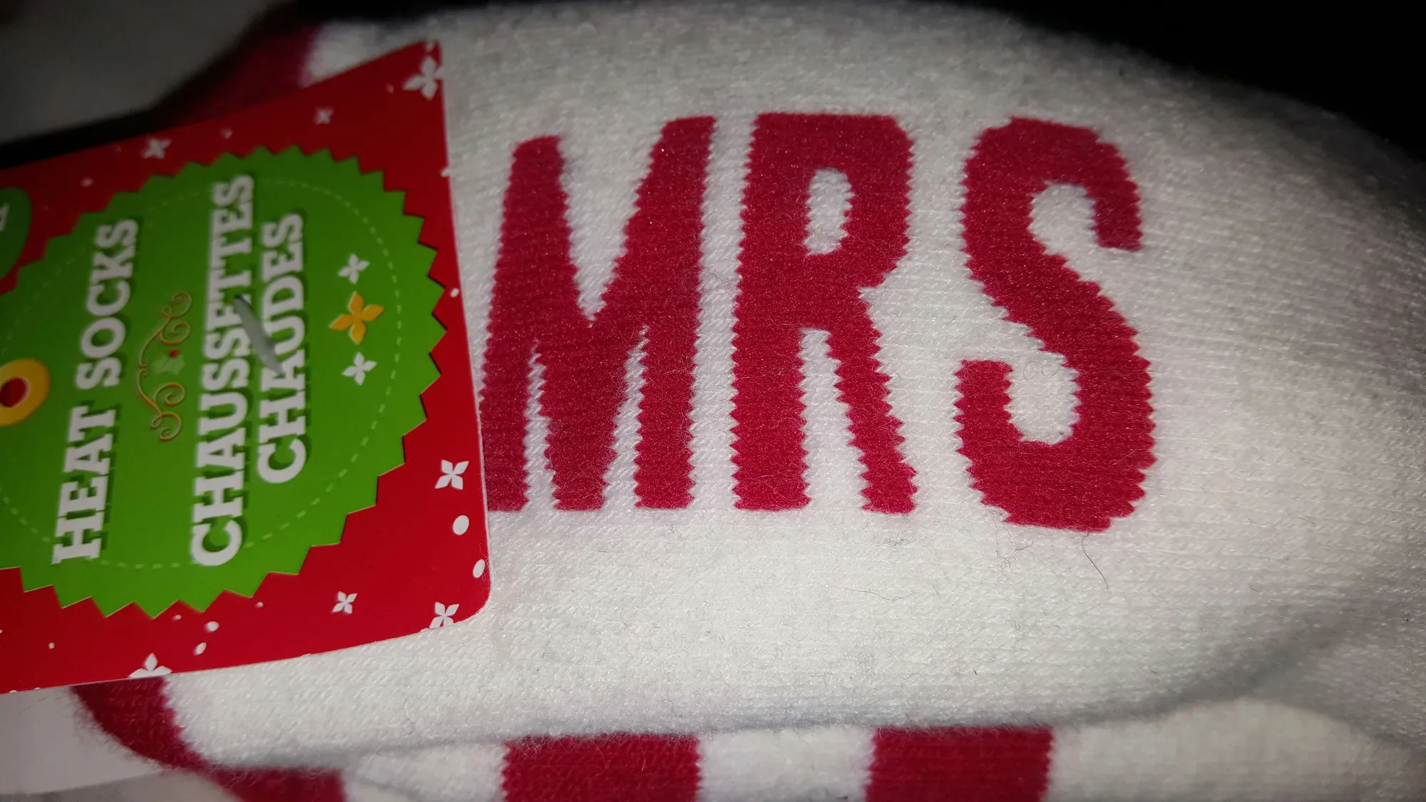 New Warm Mrs. Claus "Heat Socks"