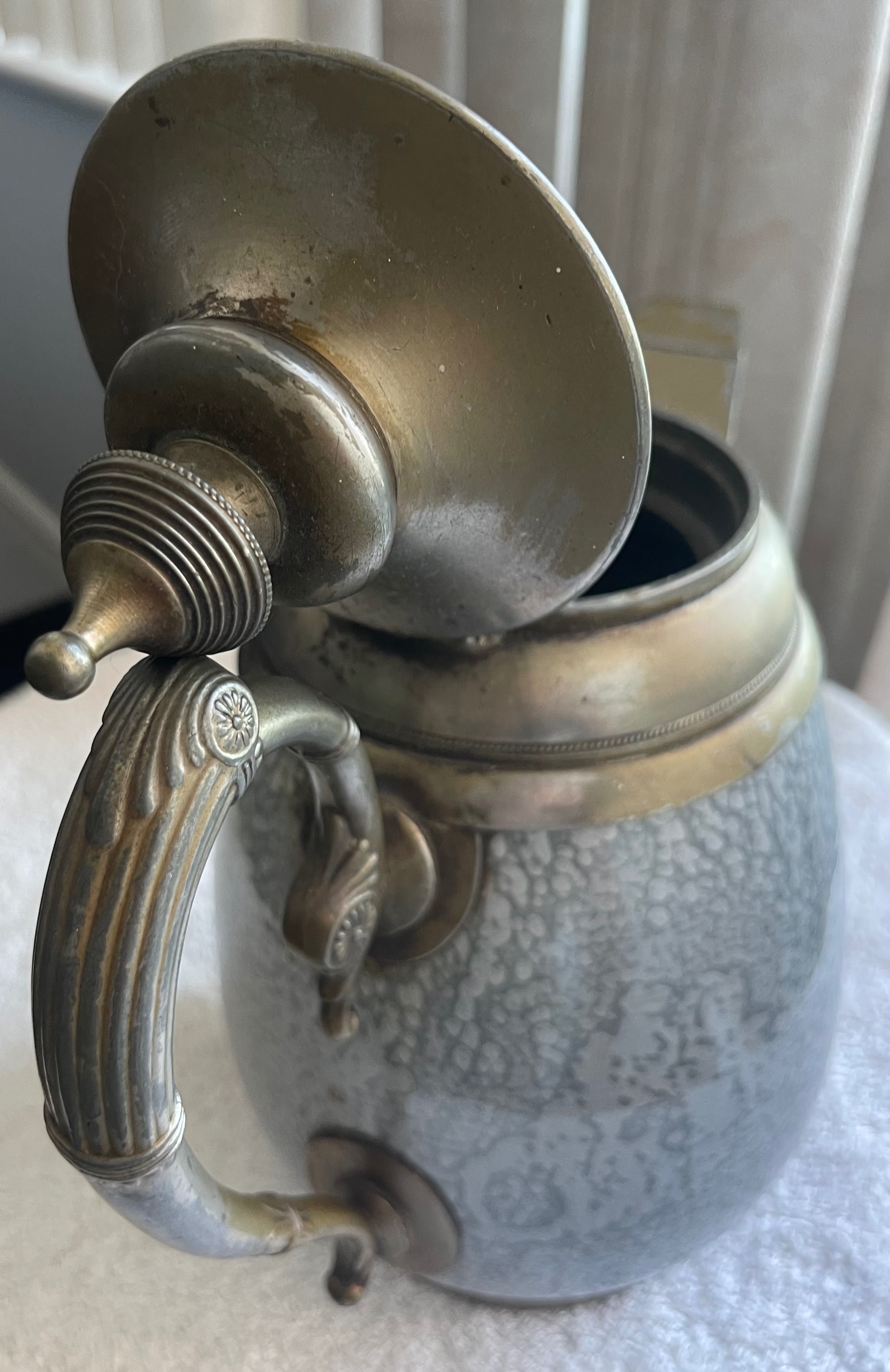 Antique Victorian 1880s Manning Bowman Enamel Coffee Pot - photo 5