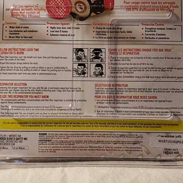 McCordick Workhorse Dual Cartridge Respirator P100 - photo 2