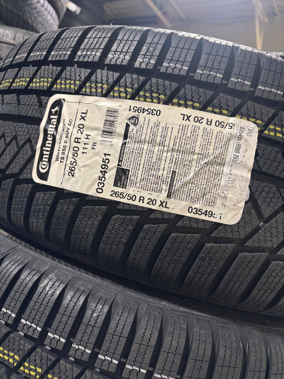 NEW 265/50/R20 Continental Winters-GrandCherokee/Durango/X5/X6/Q - photo 2