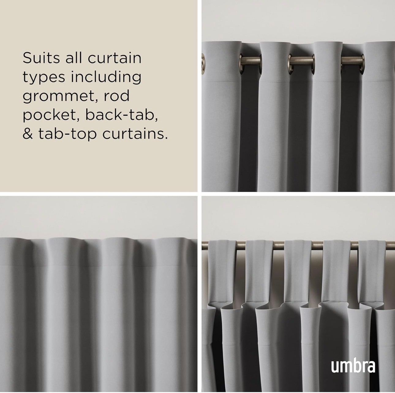 Umbra Twilight Wrap-Around Curtain Rod 48"-88" | - photo 4