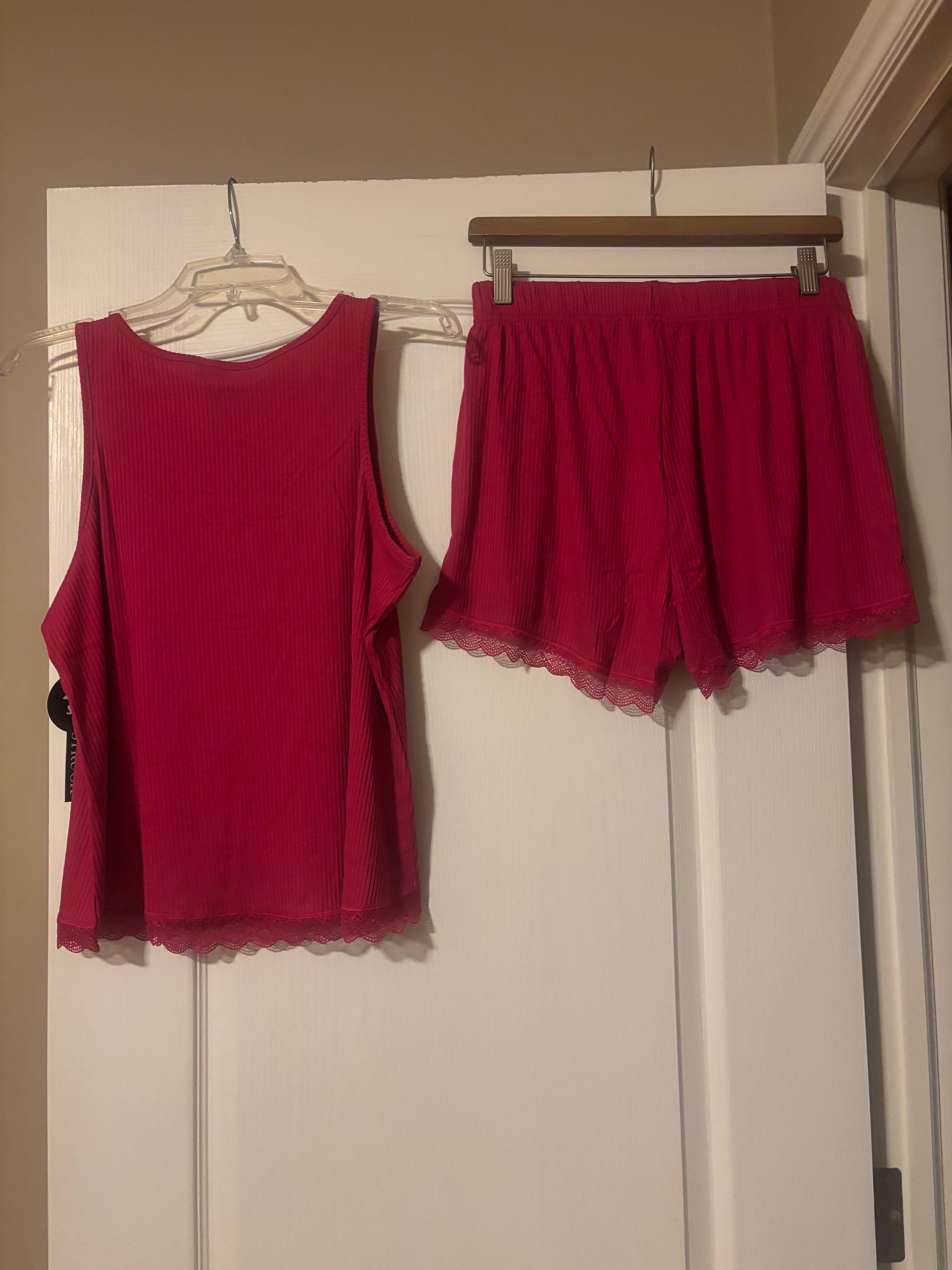 FashionNova-Dream Come True Ribbed Tank PJ Short Set-Large - photo 5