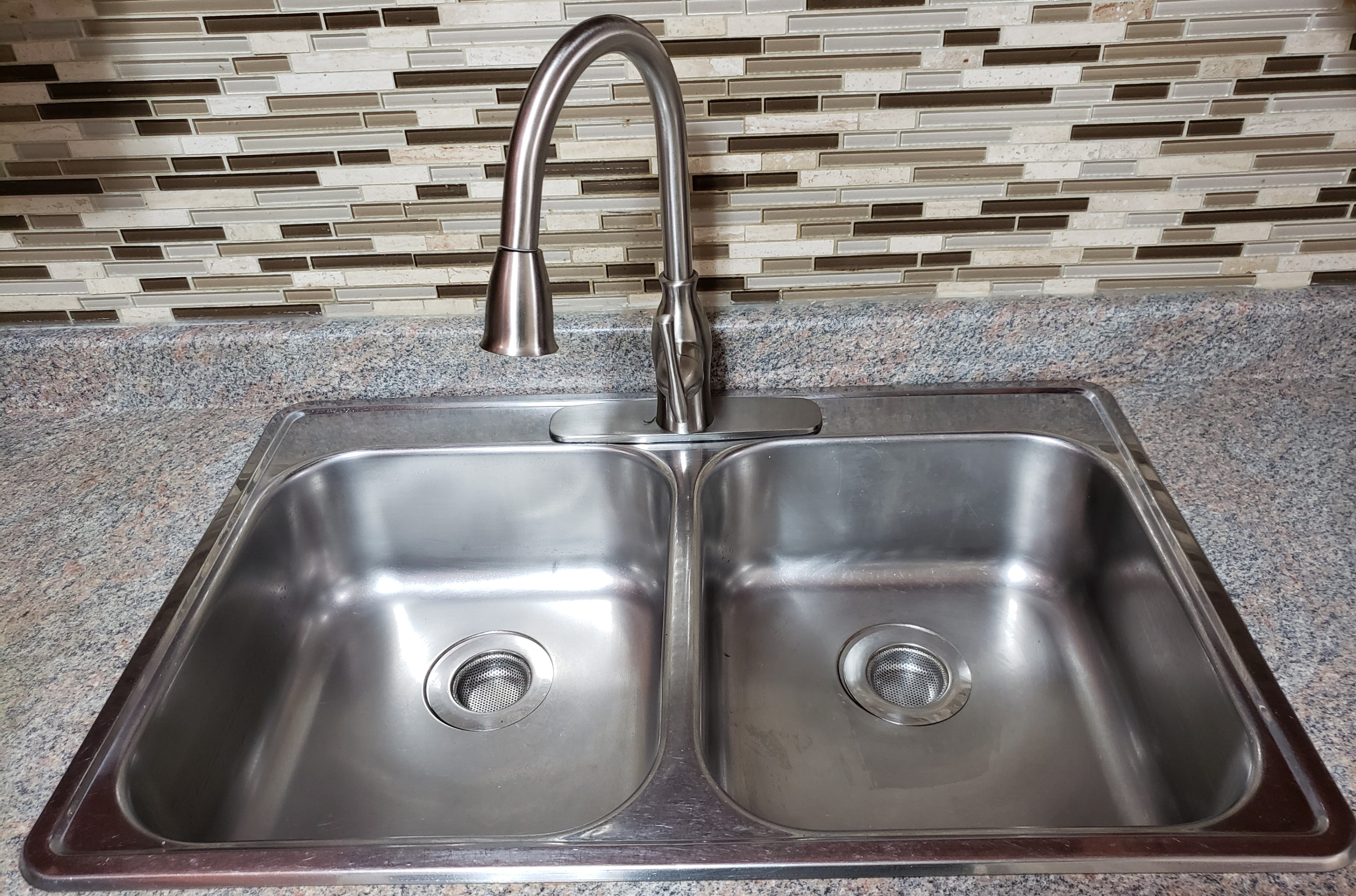 Stainless Steel Double Sink 3 Holes $50