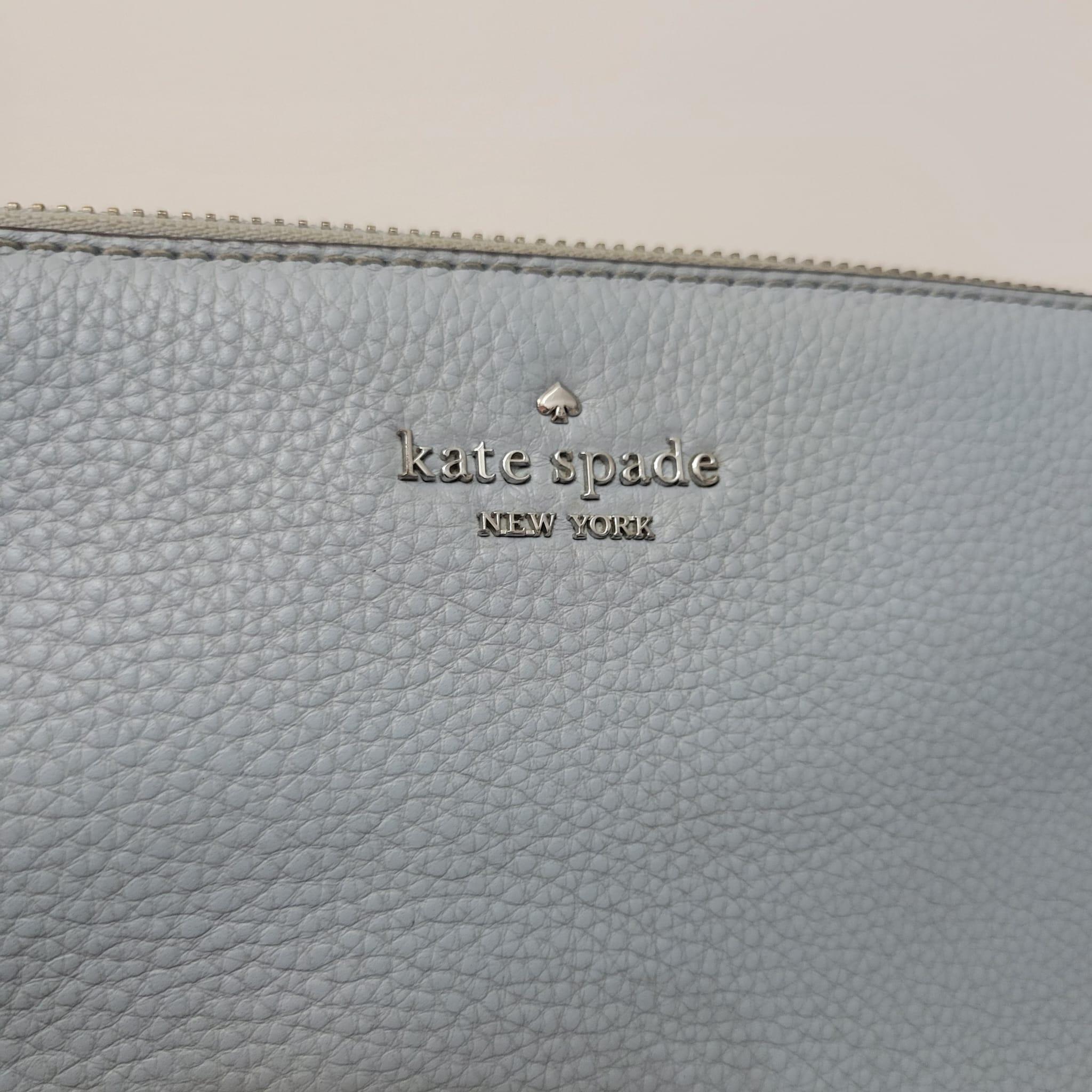Kate Spade Grey Blue Crossbody Purse Bag - photo 3