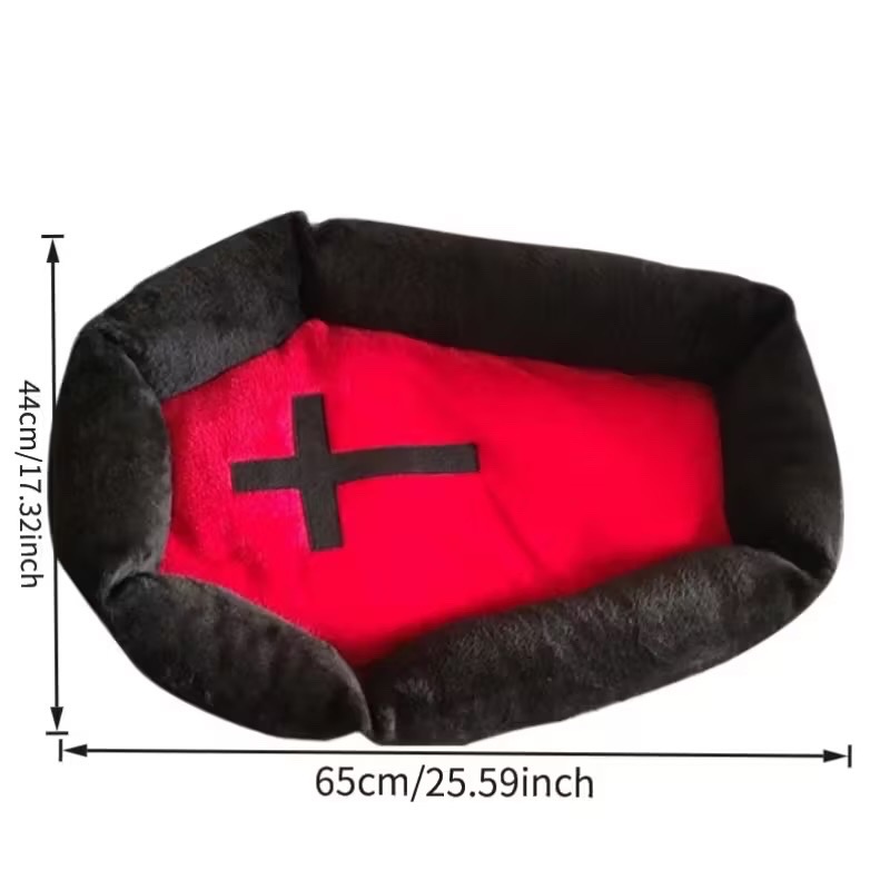 Gothic Coffin Pet Bed
