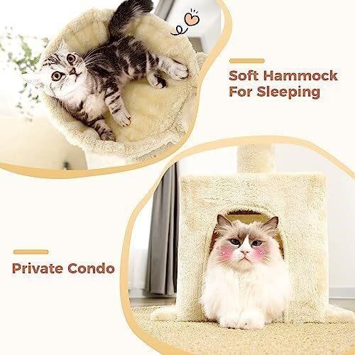 MeowSir Cat Tree Condo with Hammock - photo 3
