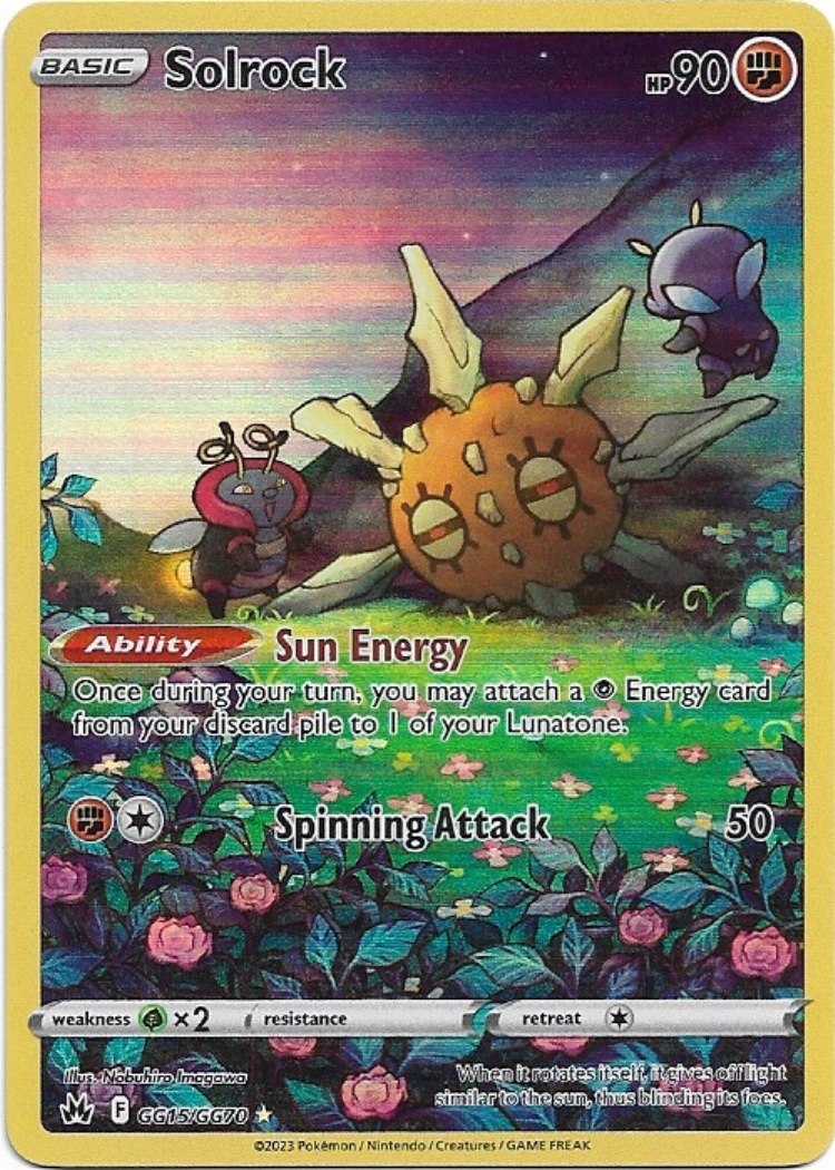Pokemon Solrock GG15/GG70 Crown Zenith Galarian Gallery NM