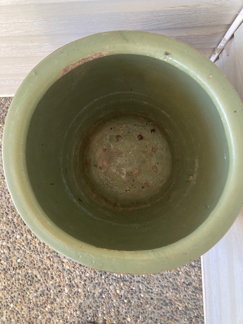 Authentic vintage Chinese stoneware salted-egg/pickle jar - photo 2