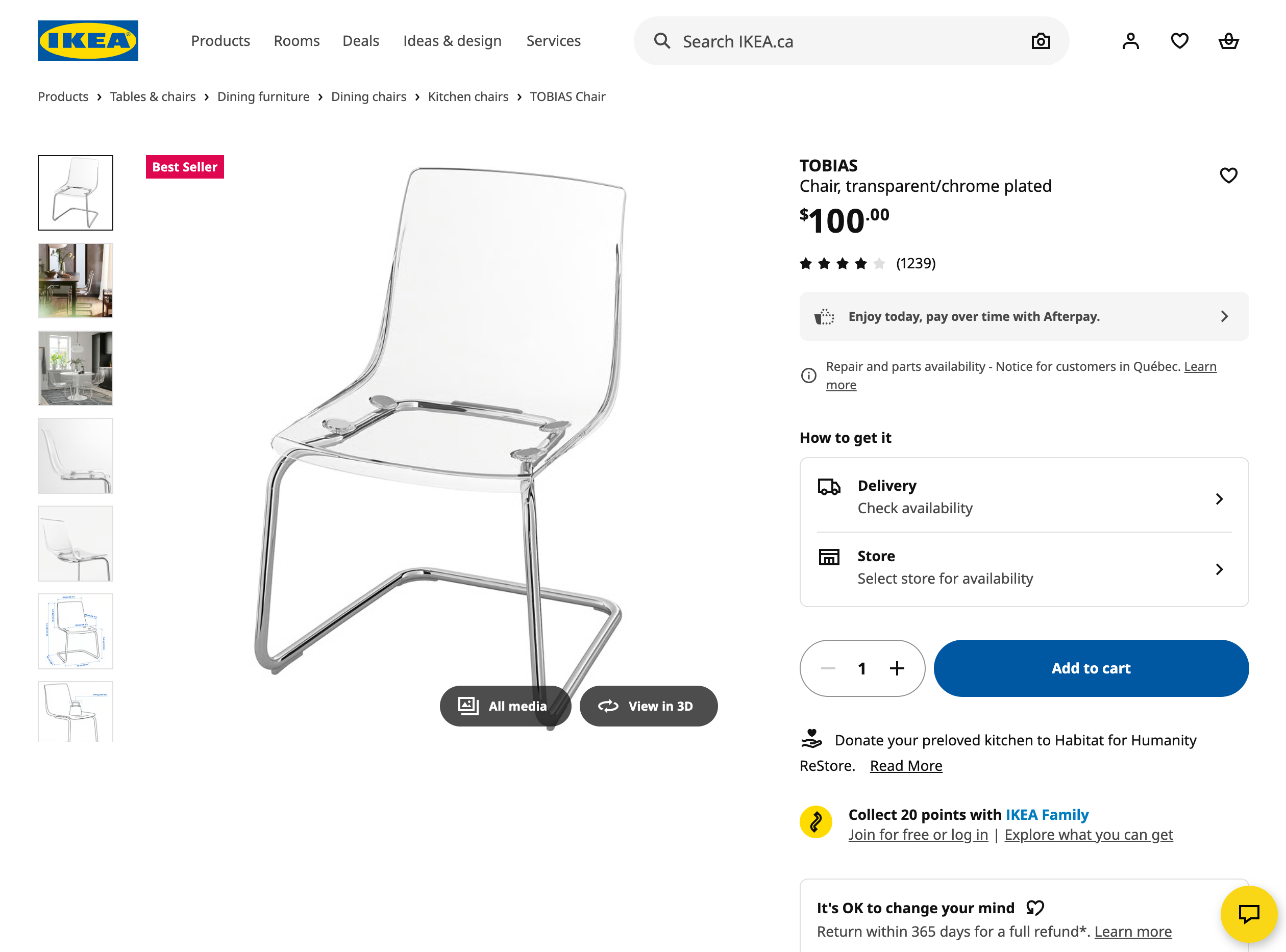 IKEA Tobias Chair ($50 each when buying 2 or more) - photo 3