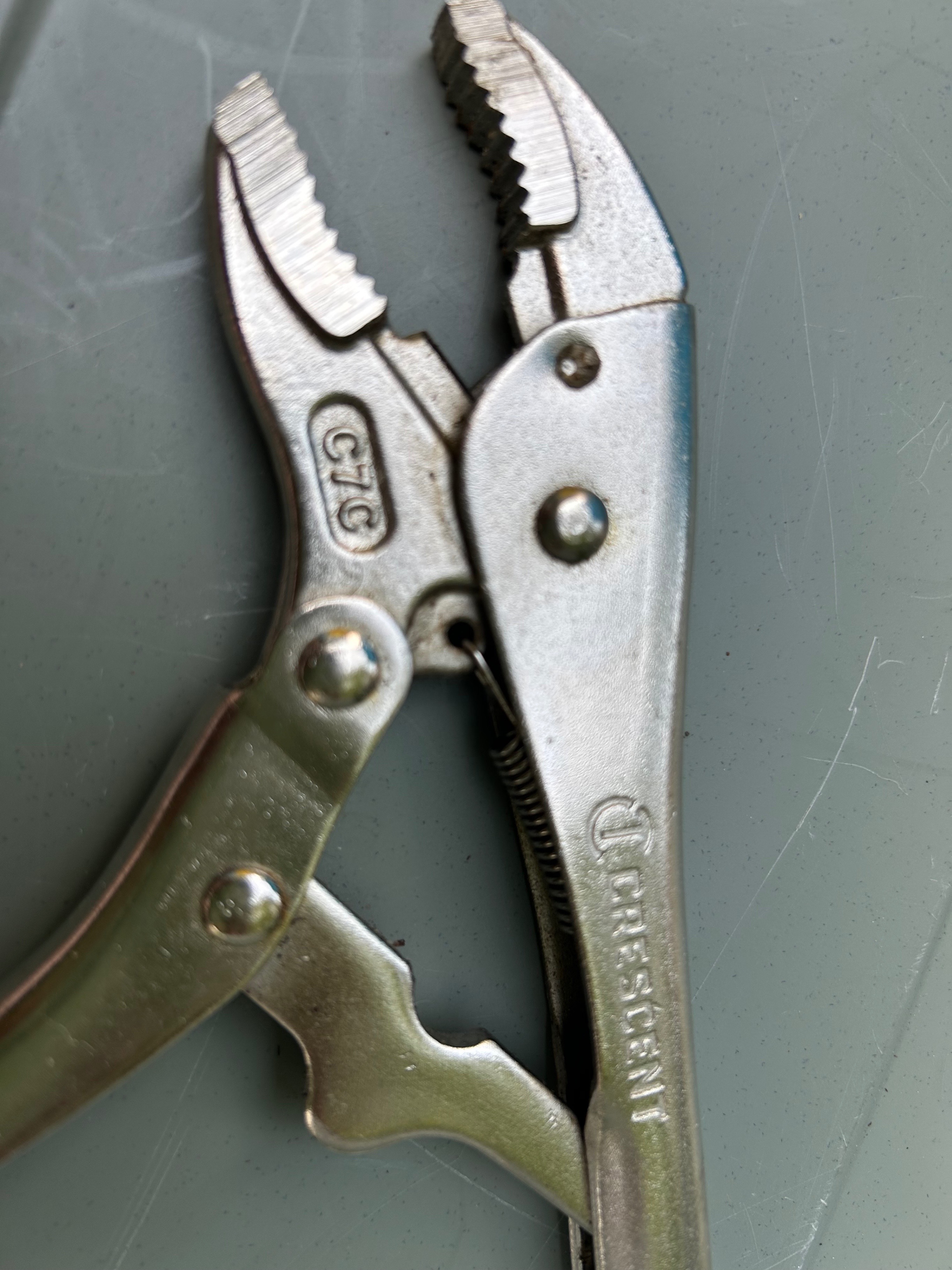 Crescent 7" Curved Jaw Locking Pliers with Wire Cutter - photo 2