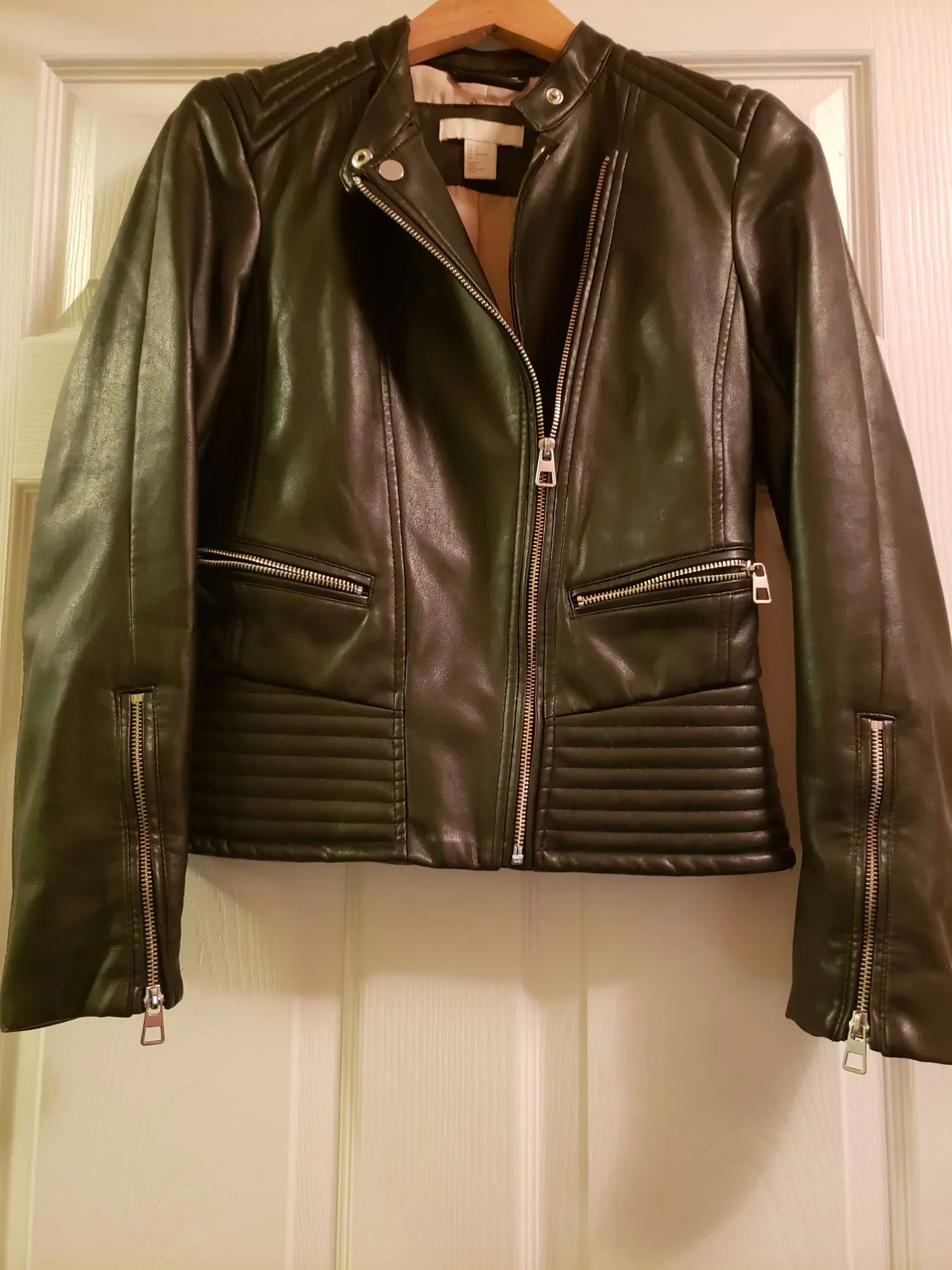 Buttery Soft Black Leather-like Vegan Pleather jacket - photo 2