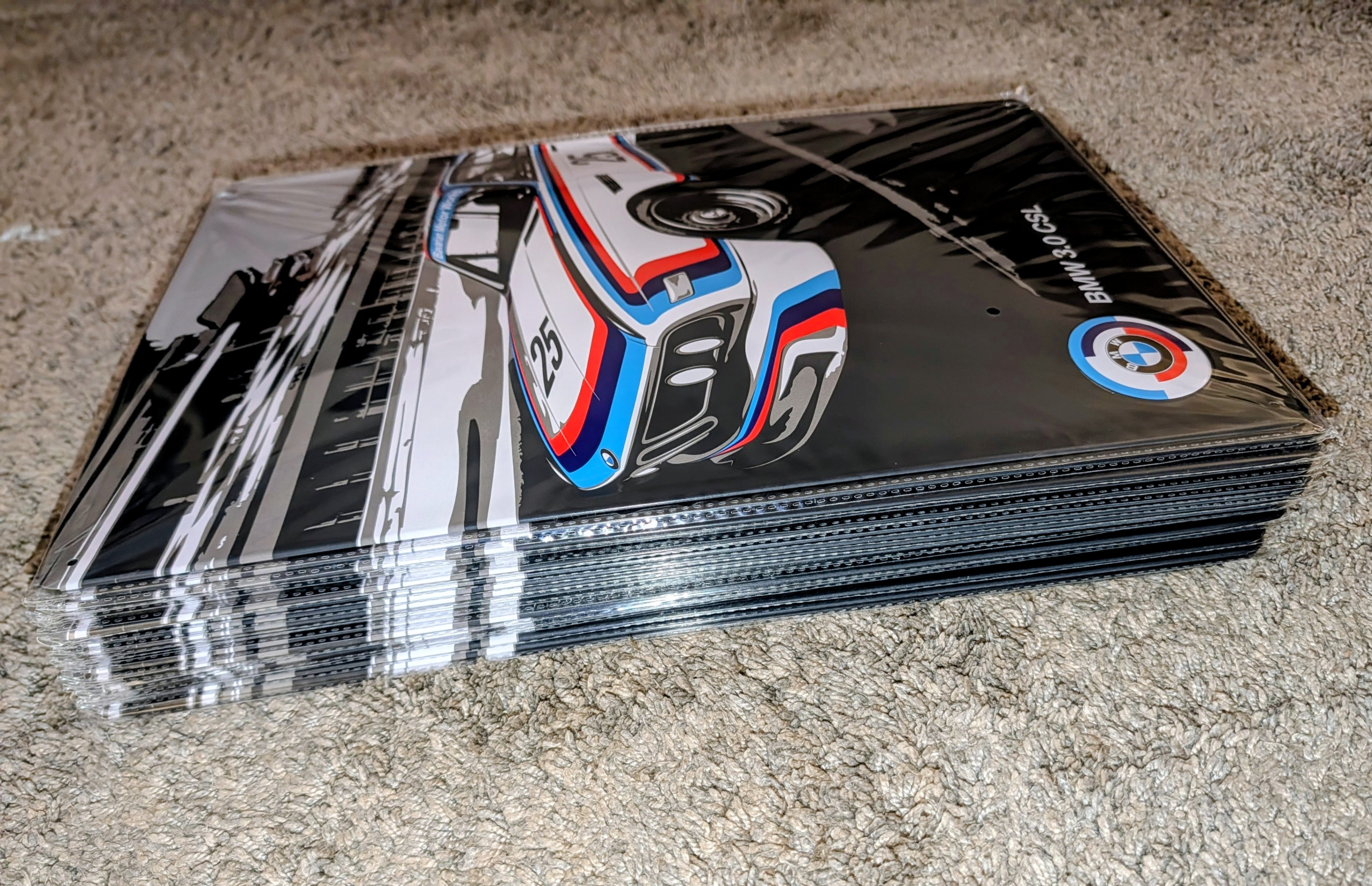 LOT OF 20 Genuine BMW Motorsport 3.0 CSL Heritage Metal Signs - photo 2