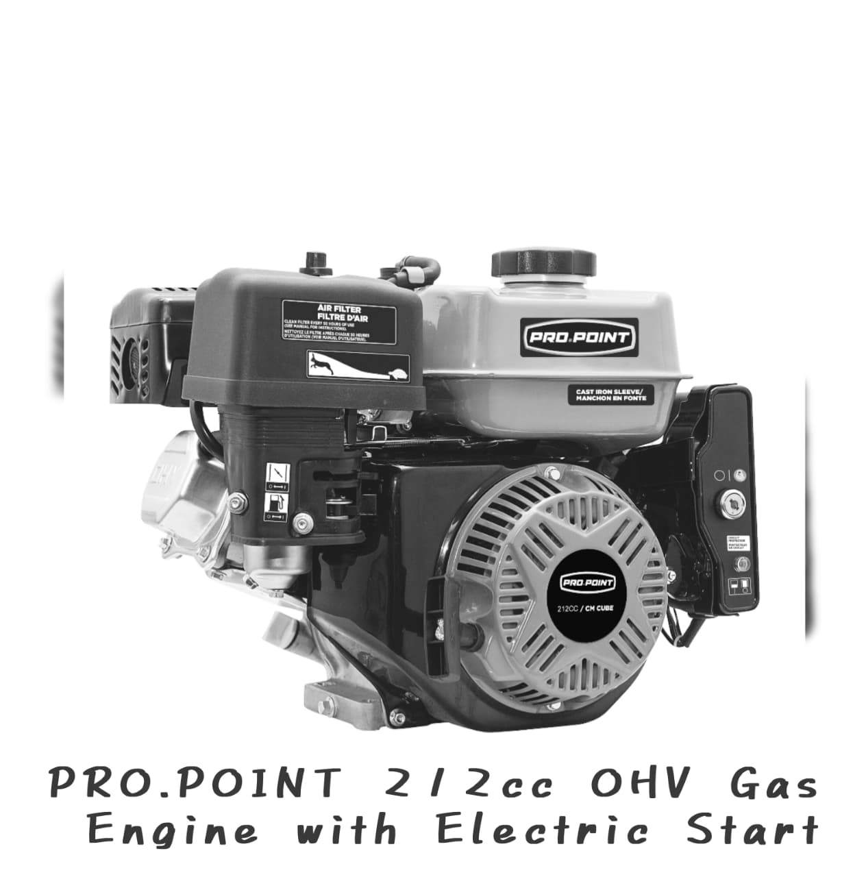 PRO.POINT 212cc OHV Gas Engine with Electric Start - photo 4