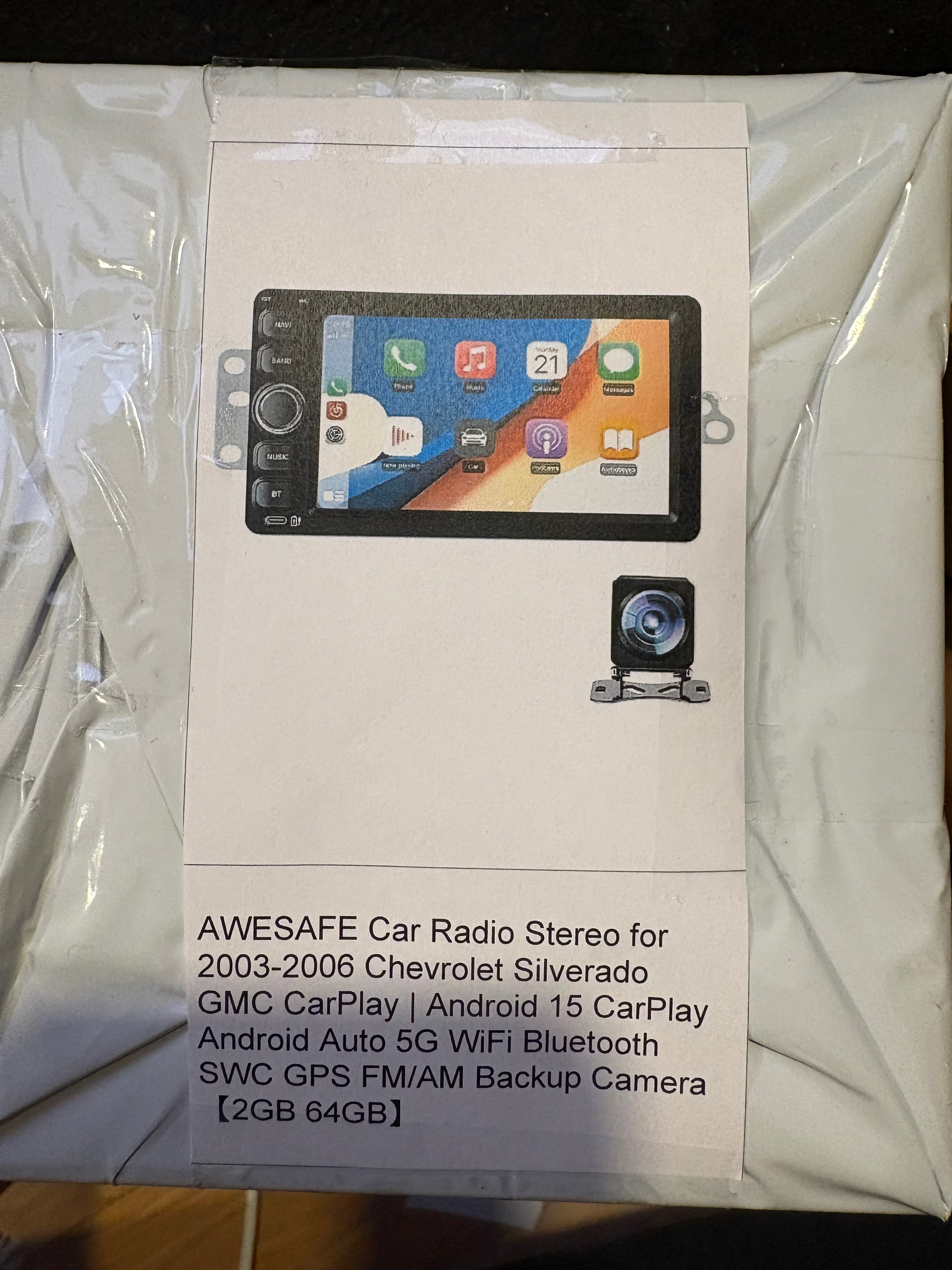 CarPlay Android Auto Stereo for Silverado Sierra 2003-06