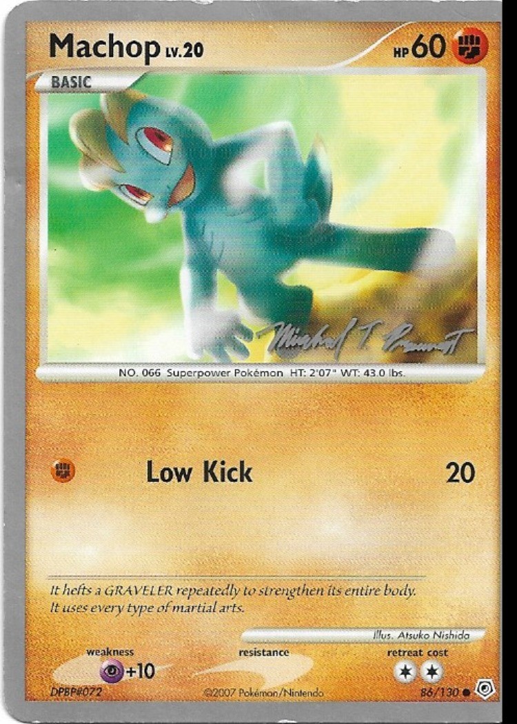 Pokemon Machop 86/130 World Championships 2010 Deck HP