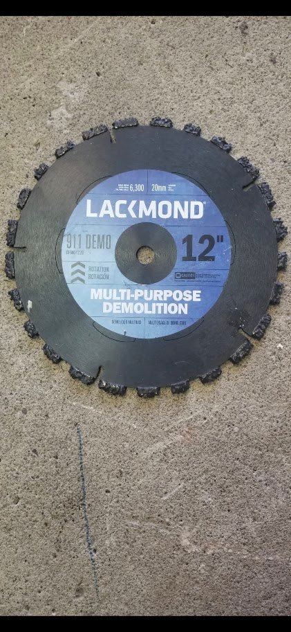 NEW Lackmond 12" Multi-Purpose Demolition Saw Blade