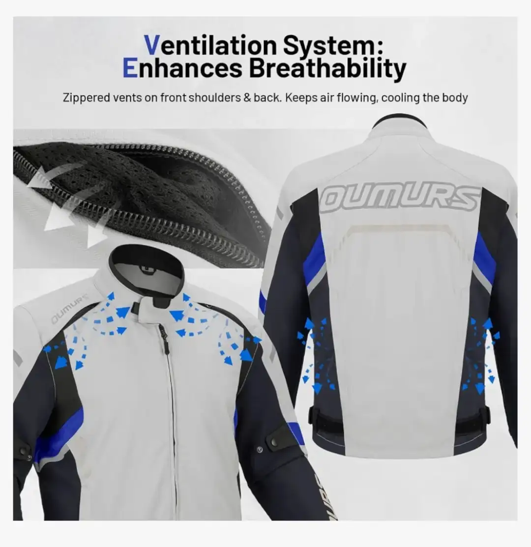 OUMURS Motorcycle Jacket Size XL - photo 3