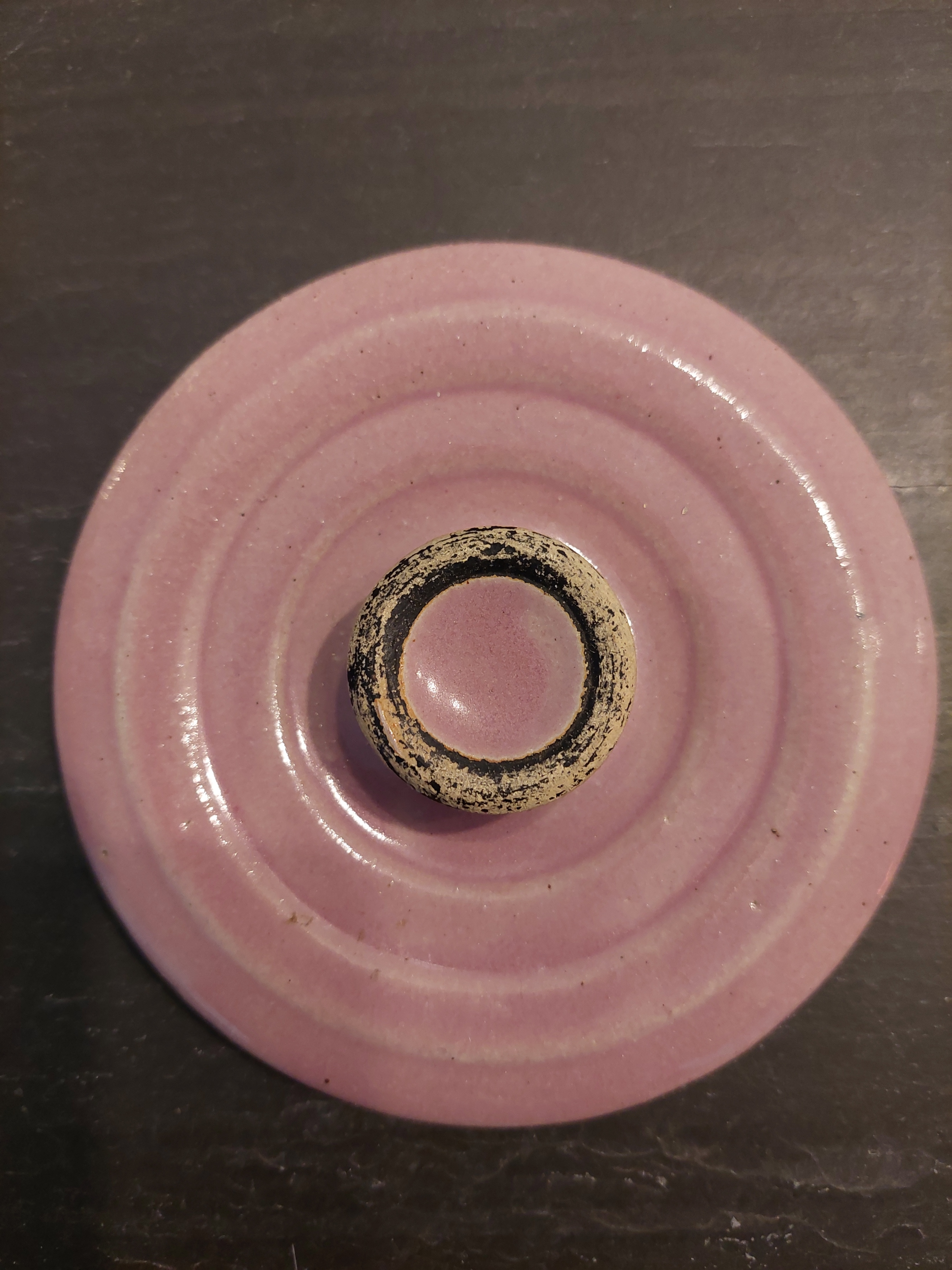 Mauve Ceramic Cookie Jar - photo 4