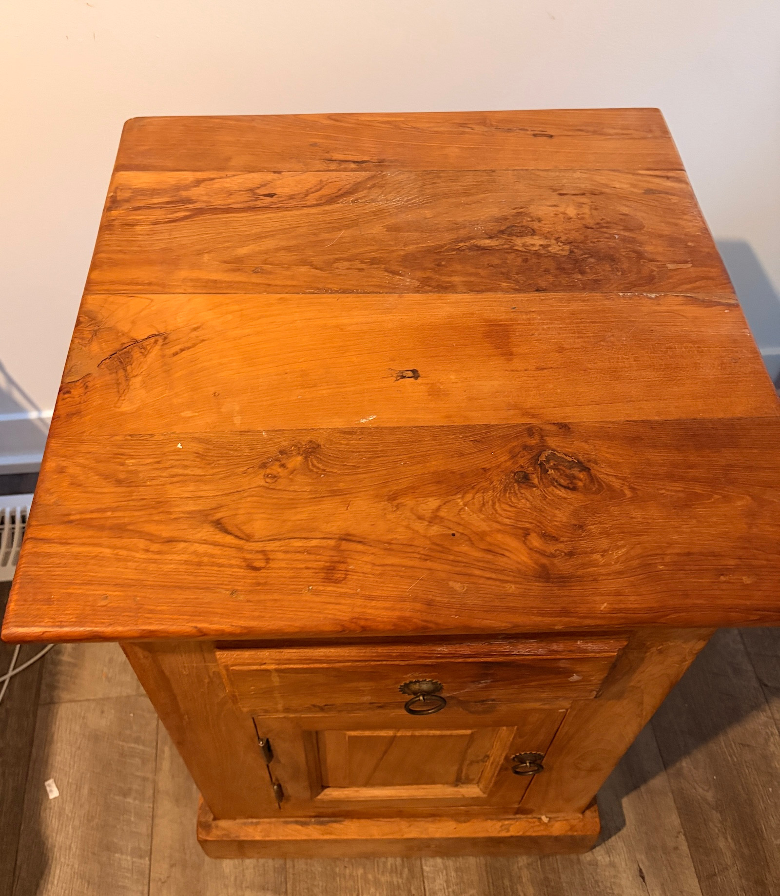 Pair of Indian Teak Side Tables - photo 2