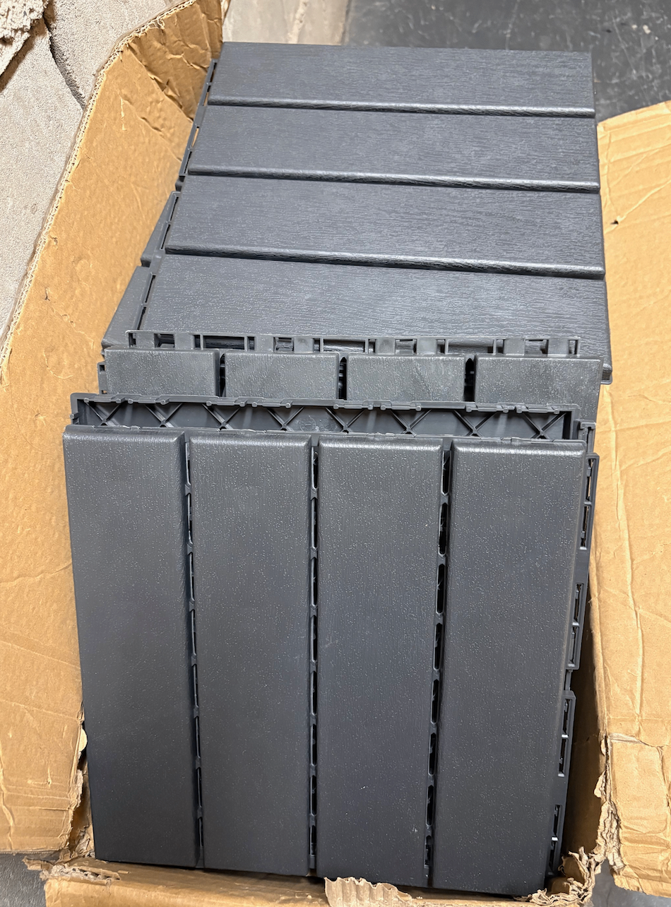NEW 43 Goovilla Dark Grey Interlocking Balcony Deck Tiles - photo 2