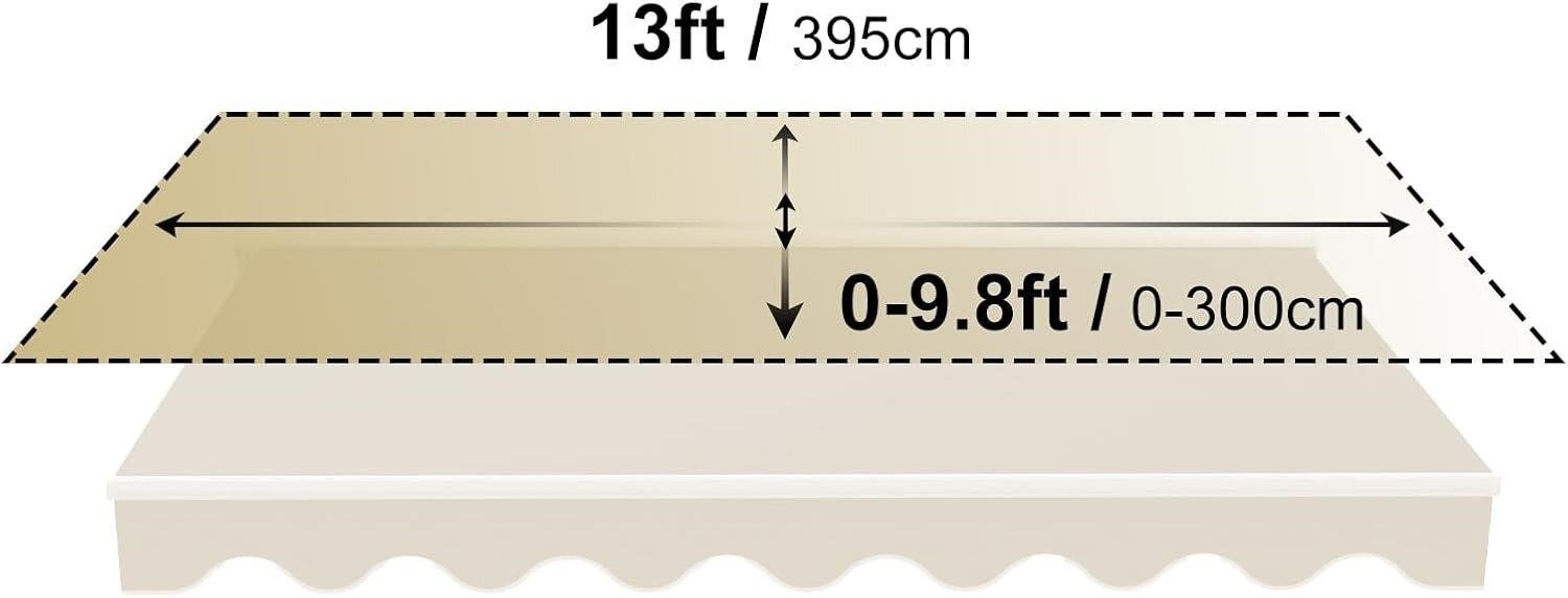 brand new  NEW-12.9x9.8 ft Retractable Awning - photo 4