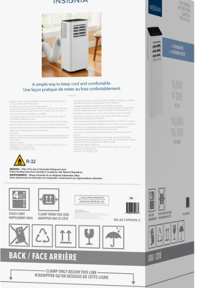 Insignia Portable Air Conditioner – 14,000 BTU - photo 4