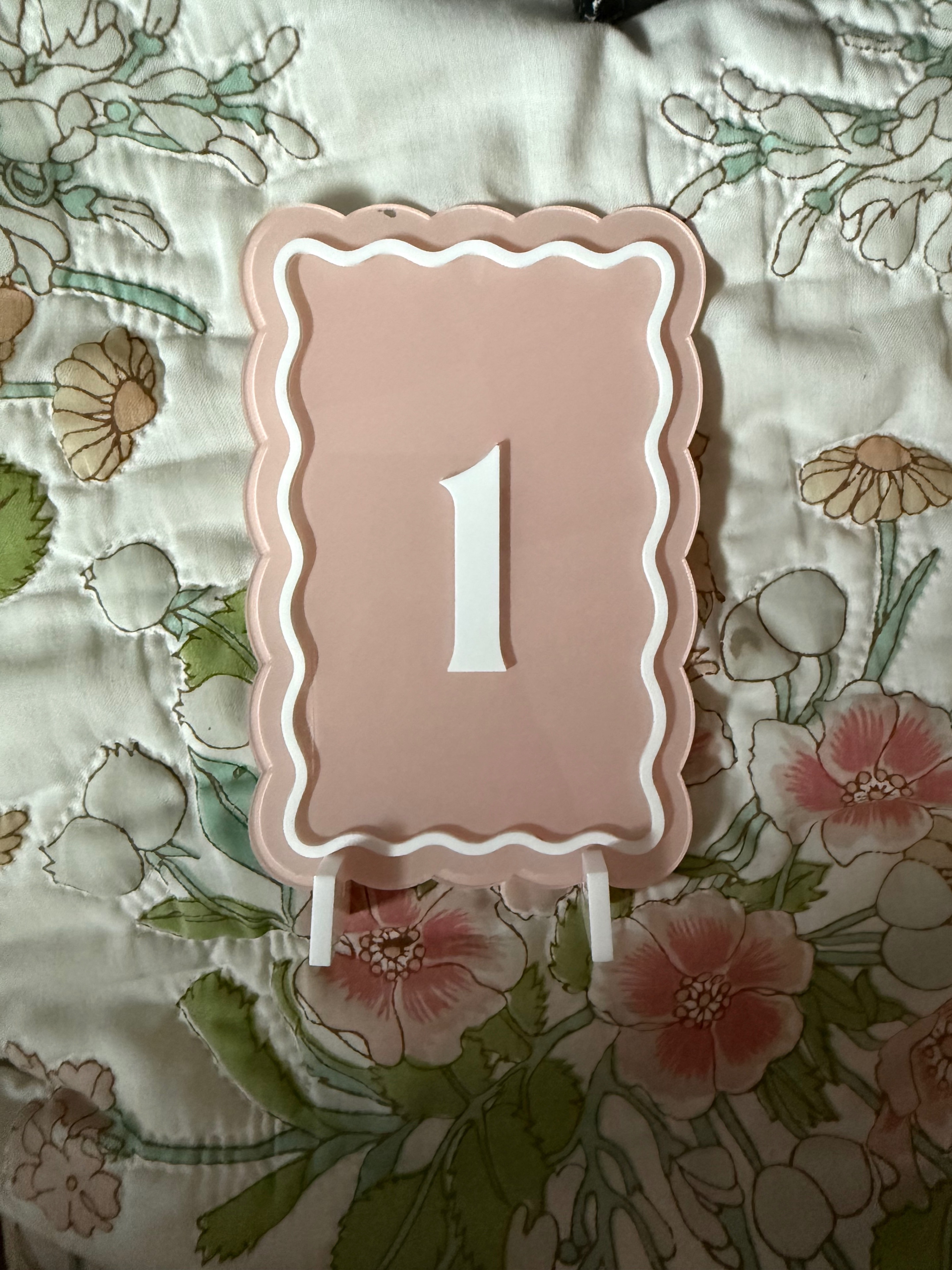 Pink Table Numbers 1-15 - photo 2