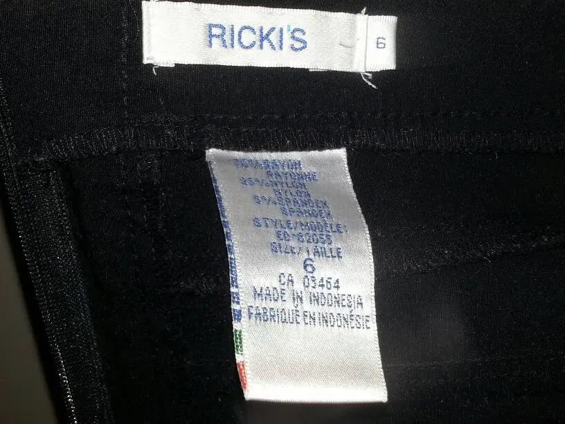 Ricki's Pencil Skirt Black, Size 6 - photo 5