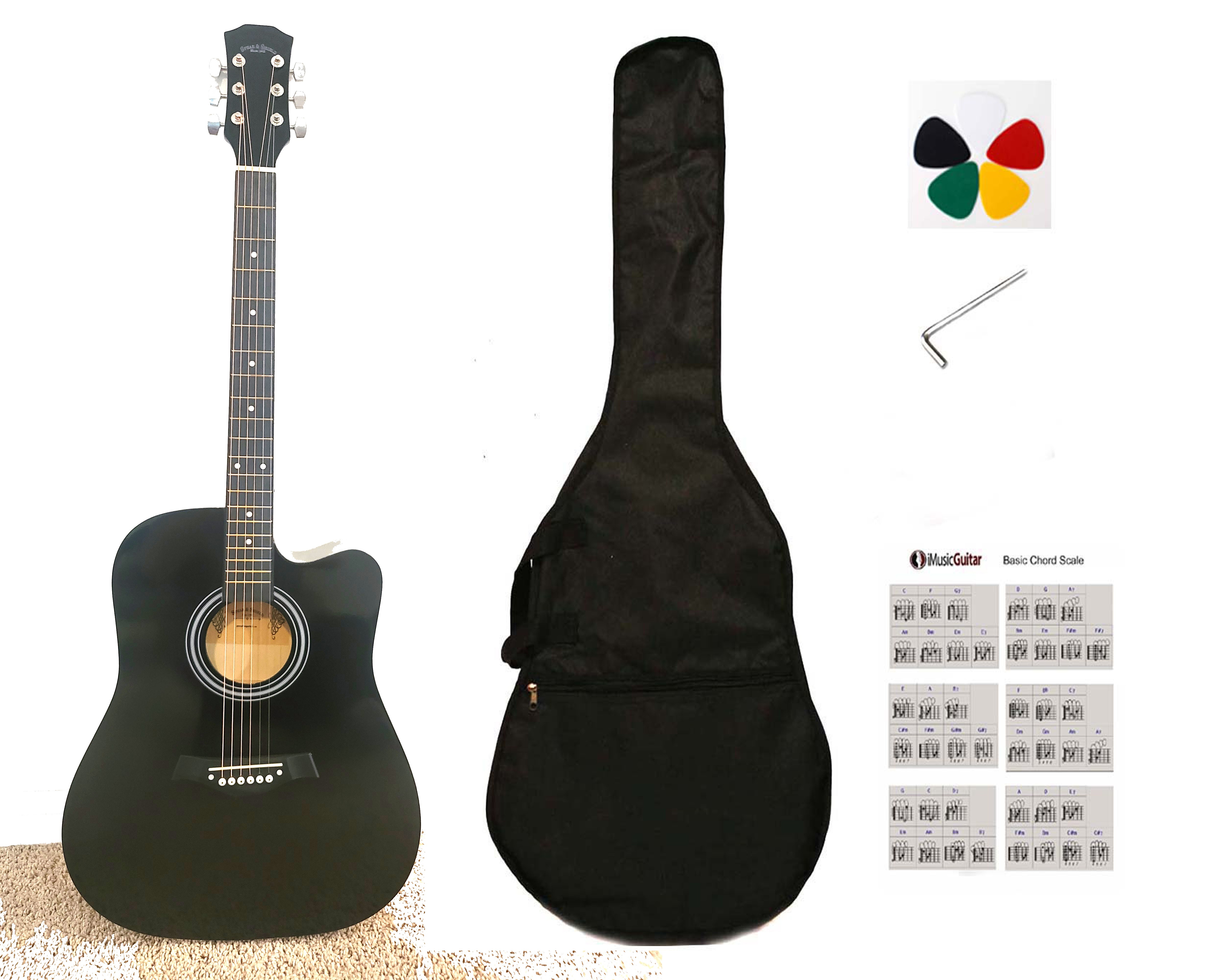 Brand New Beginner Acoustic Guitar Full Set – $140 / $180 Kit