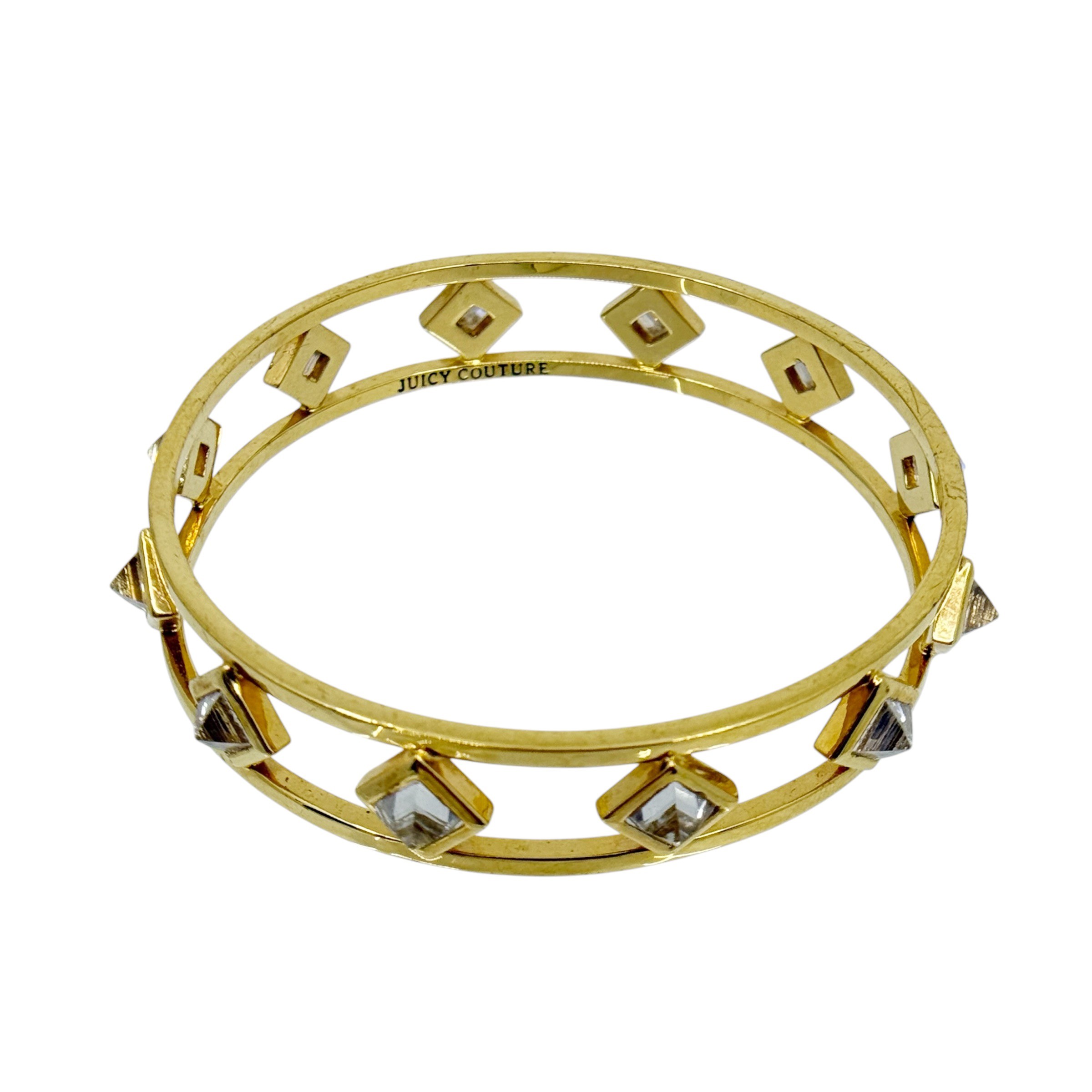 Juicy Couture Gold Tone crystal bangle bracelet - photo 3