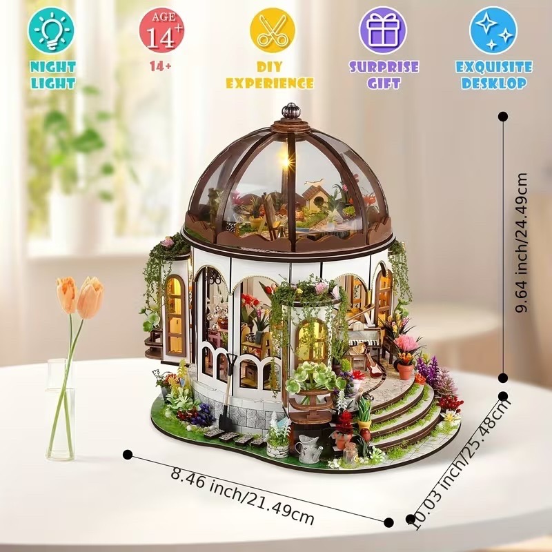 Miniature House Kit - Hanging Garden Greenhouse - photo 4