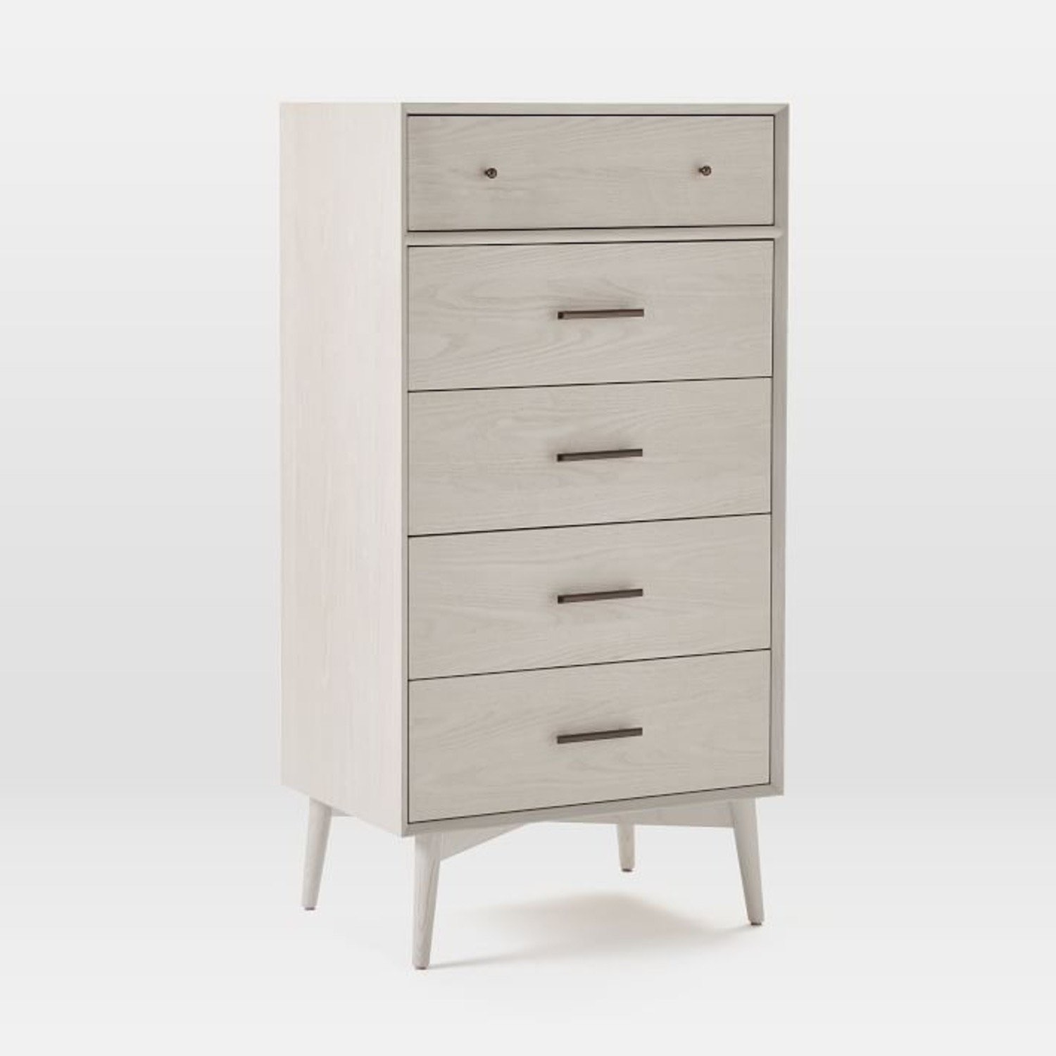 West Elm Mid-Century 5-Drawer Dresser, Pebble - photo 2